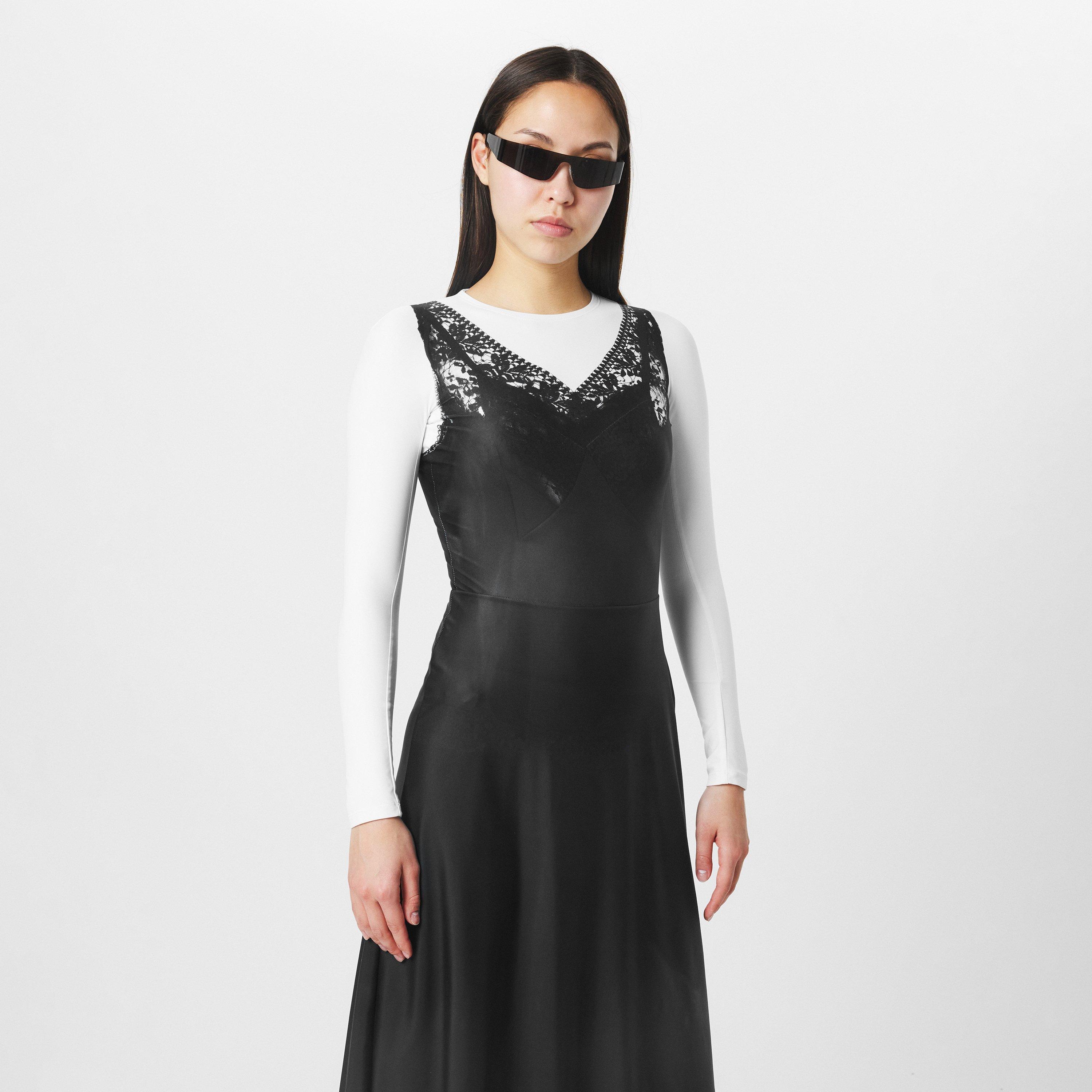 Black - Balenciaga - Women's Slip Dress - 3