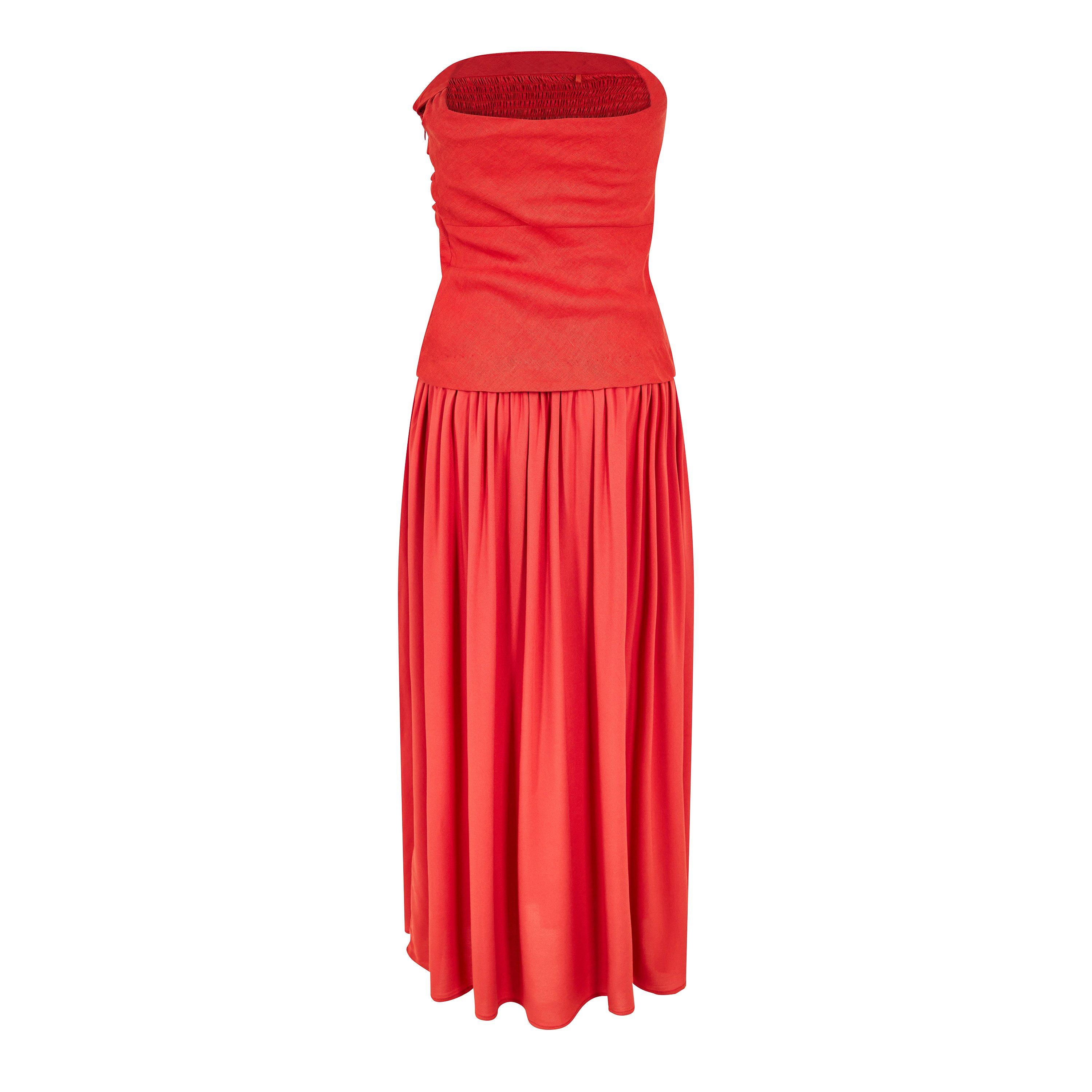 Dusty Tomato - Faithfull The Brand - Women's Hedy Long Maxi Dress - 2