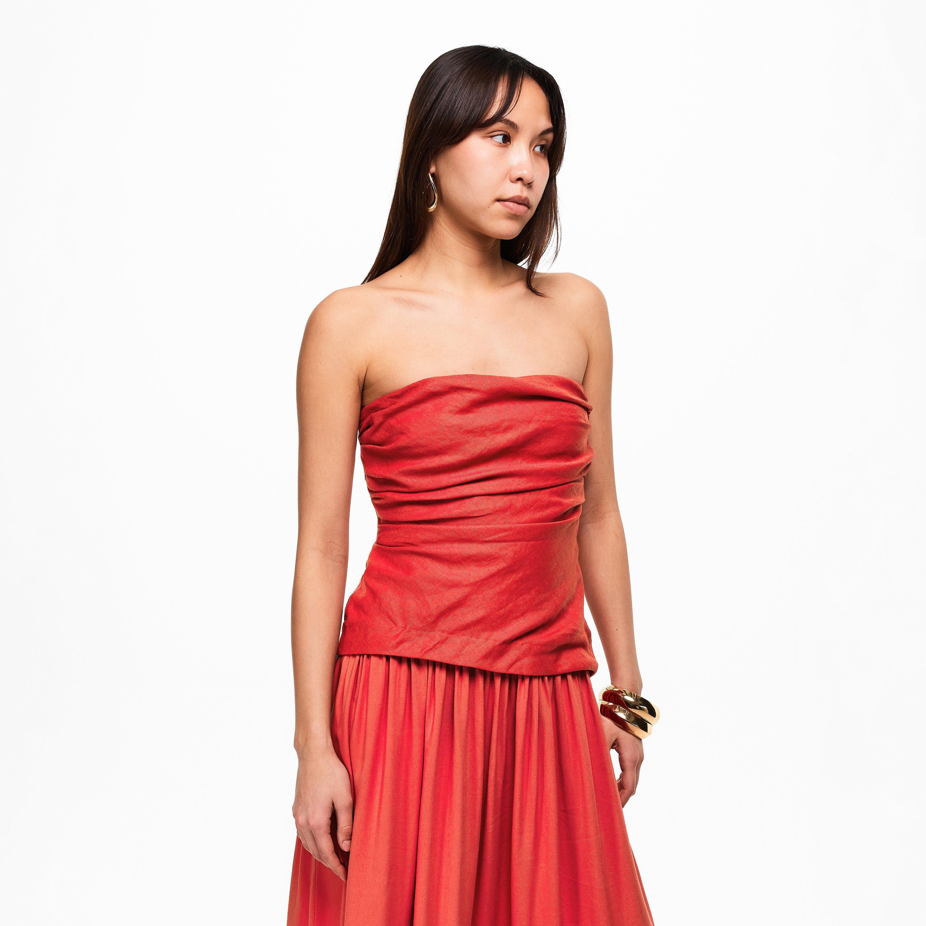 Dusty Tomato - Faithfull The Brand - Women's Hedy Long Maxi Dress - 3