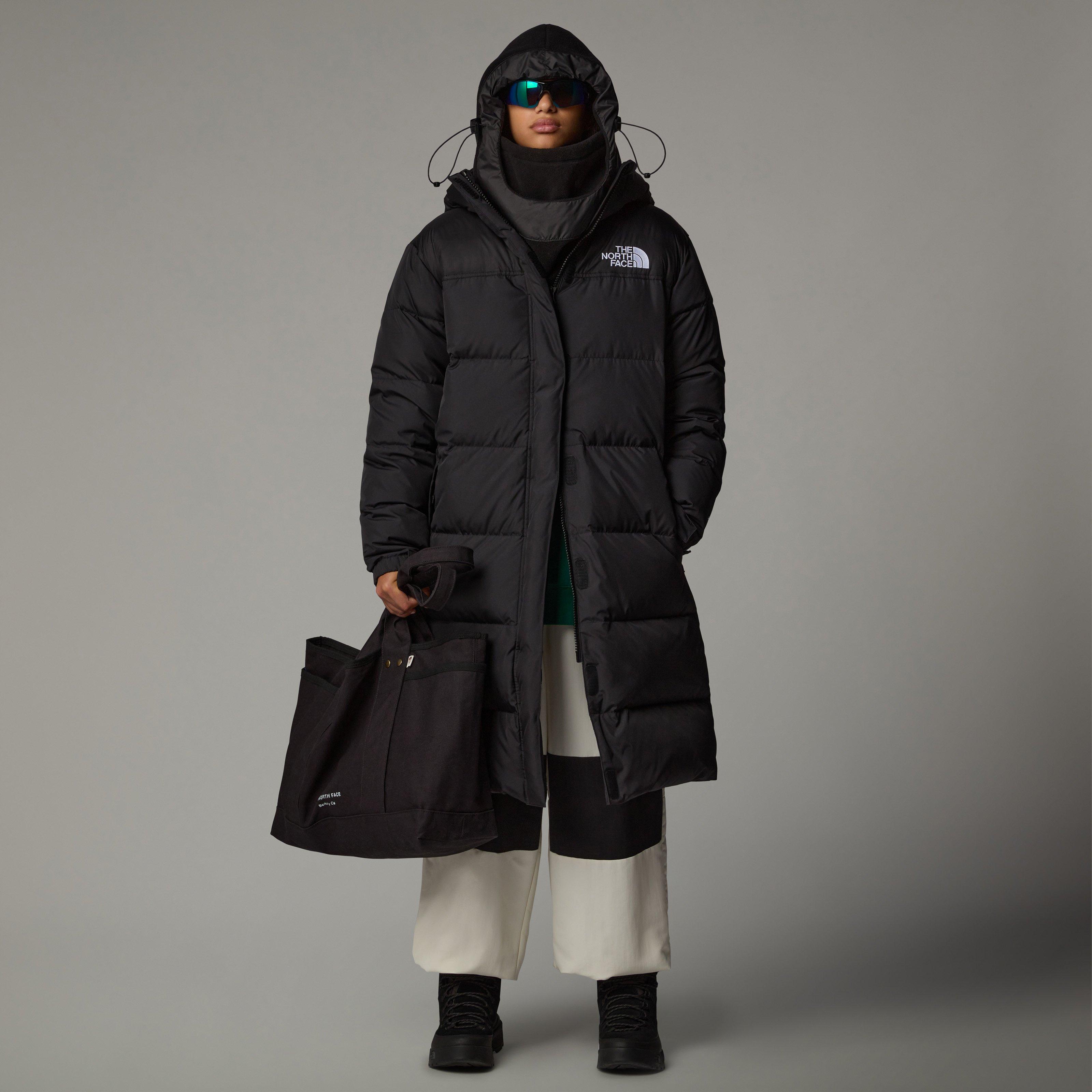 Black - The North Face - Women's Nuptse Water and Wind Resistant 700-Fill Down Long Parka - 5