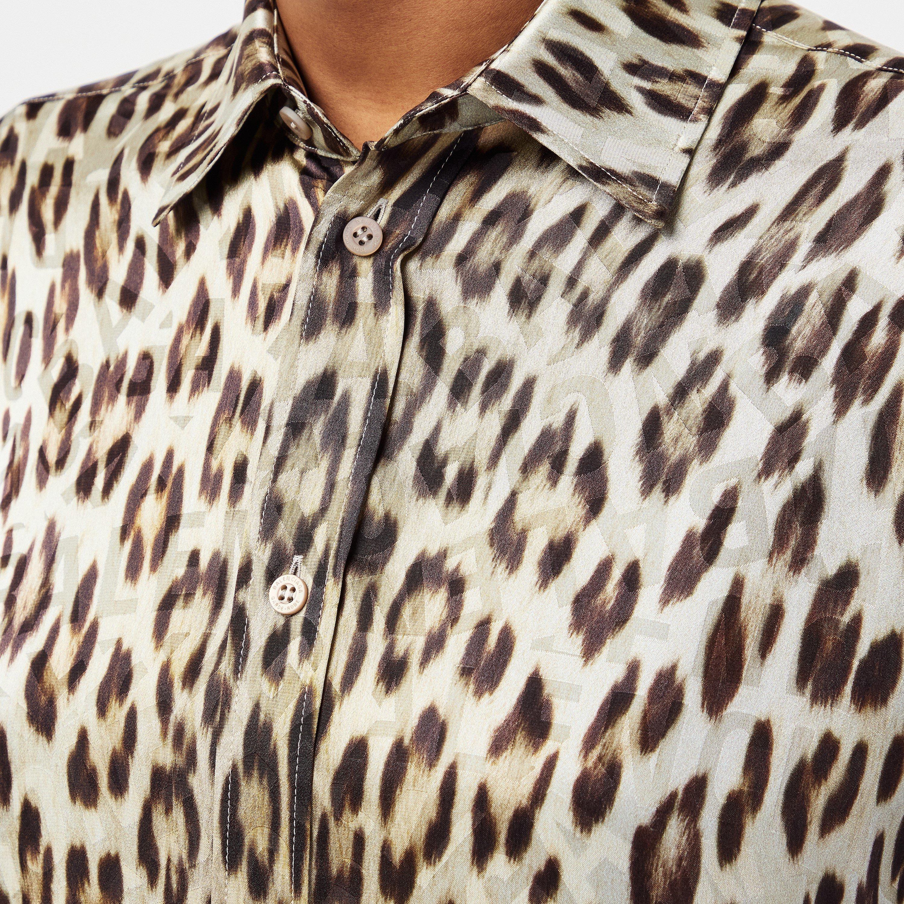 Beige - Balenciaga - Women's Plain Short-Sleeve Shirt - 5