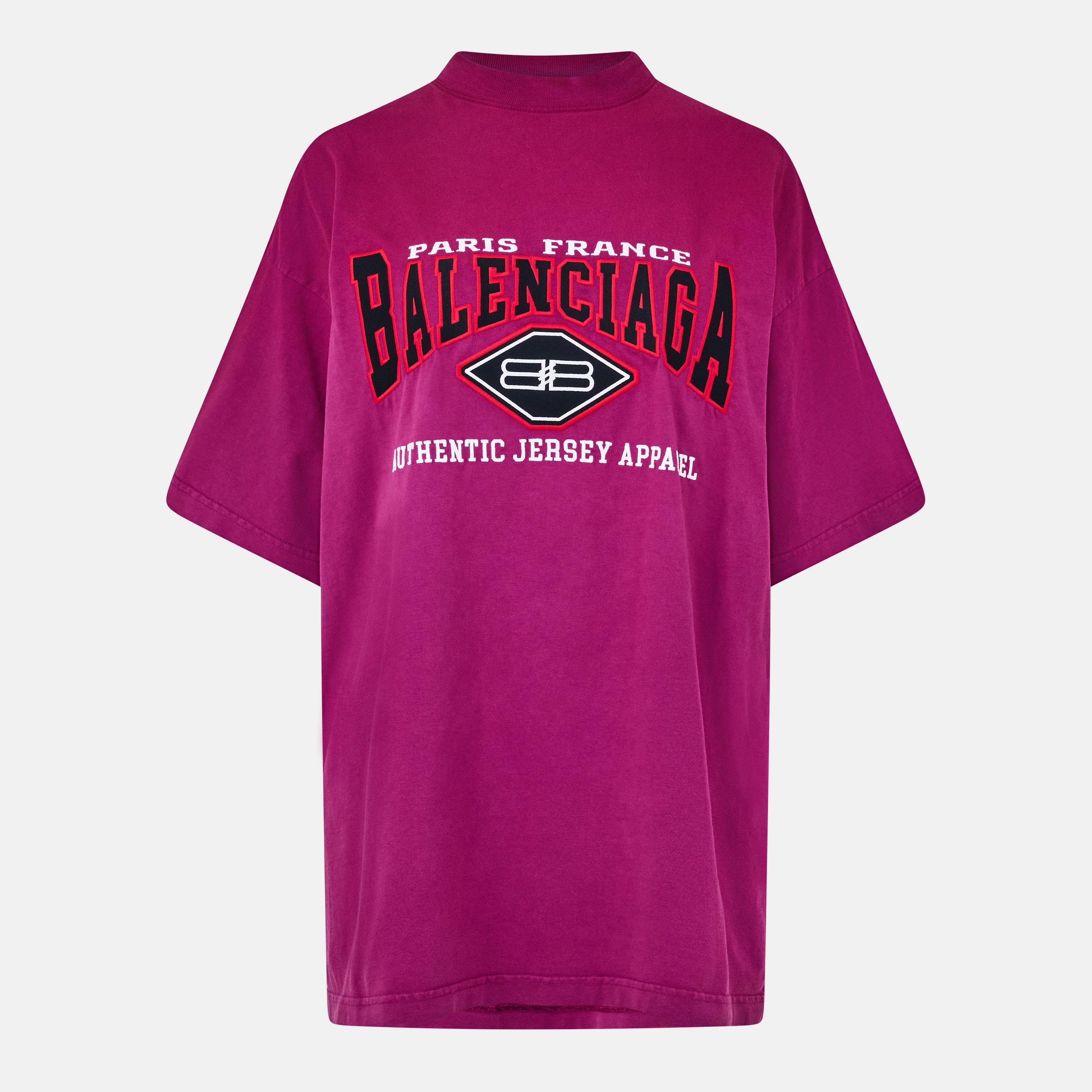 Dark Fuchsia W - Balenciaga - Women's Regular Fit T-Shirt - 1