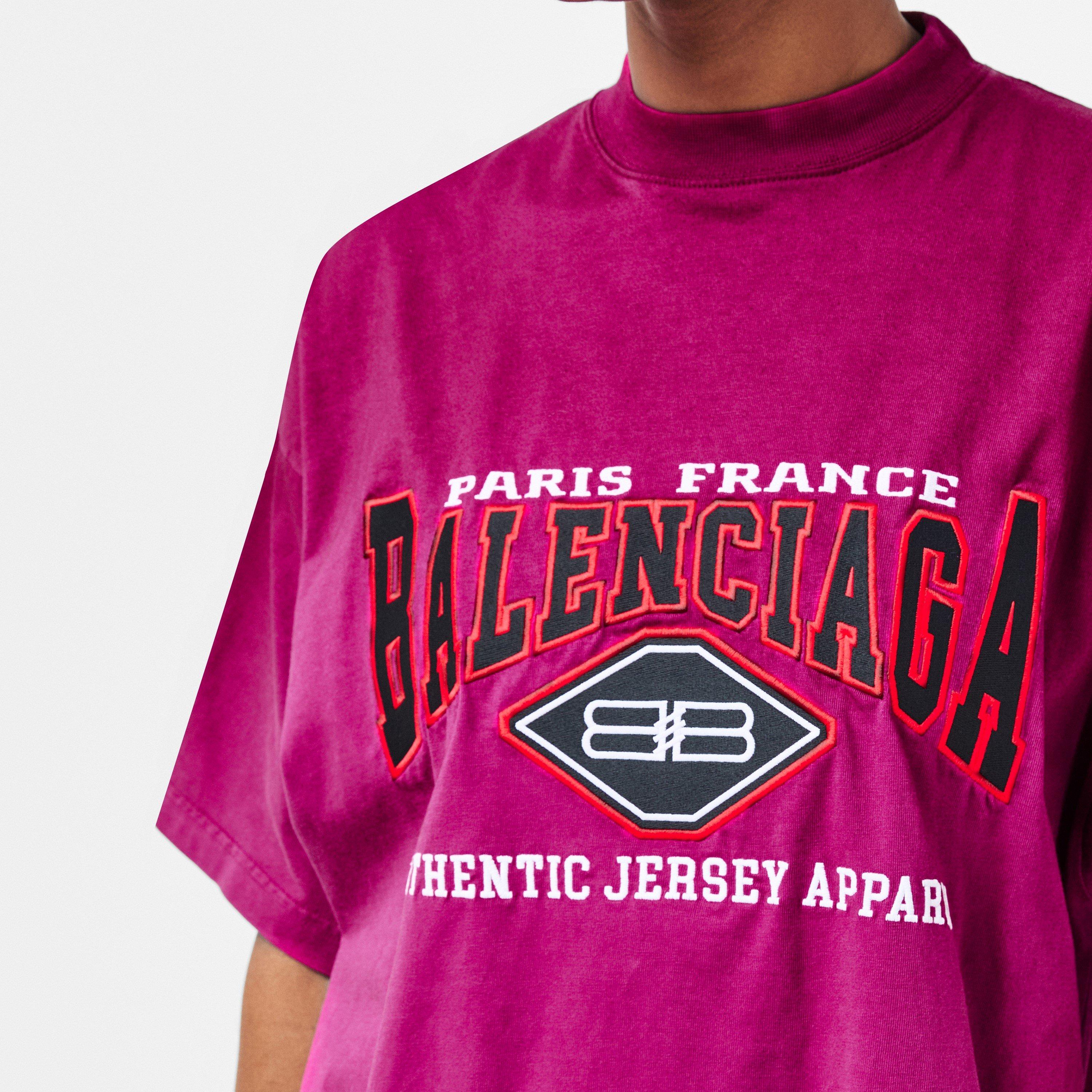 Dark Fuchsia W - Balenciaga - Women's Regular Fit T-Shirt - 5
