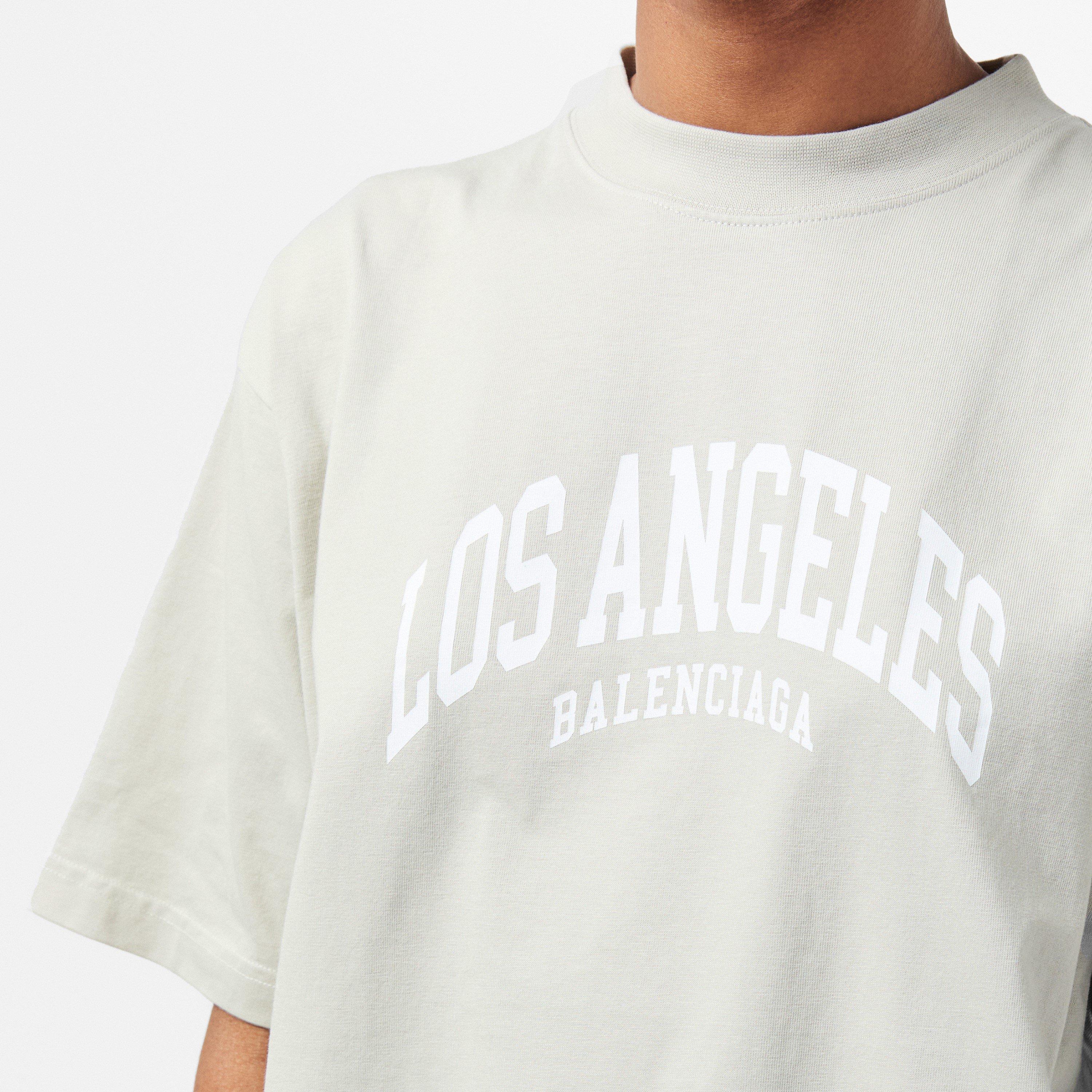 Shell/White - Balenciaga - Women's Regular Fit T-Shirt - 5