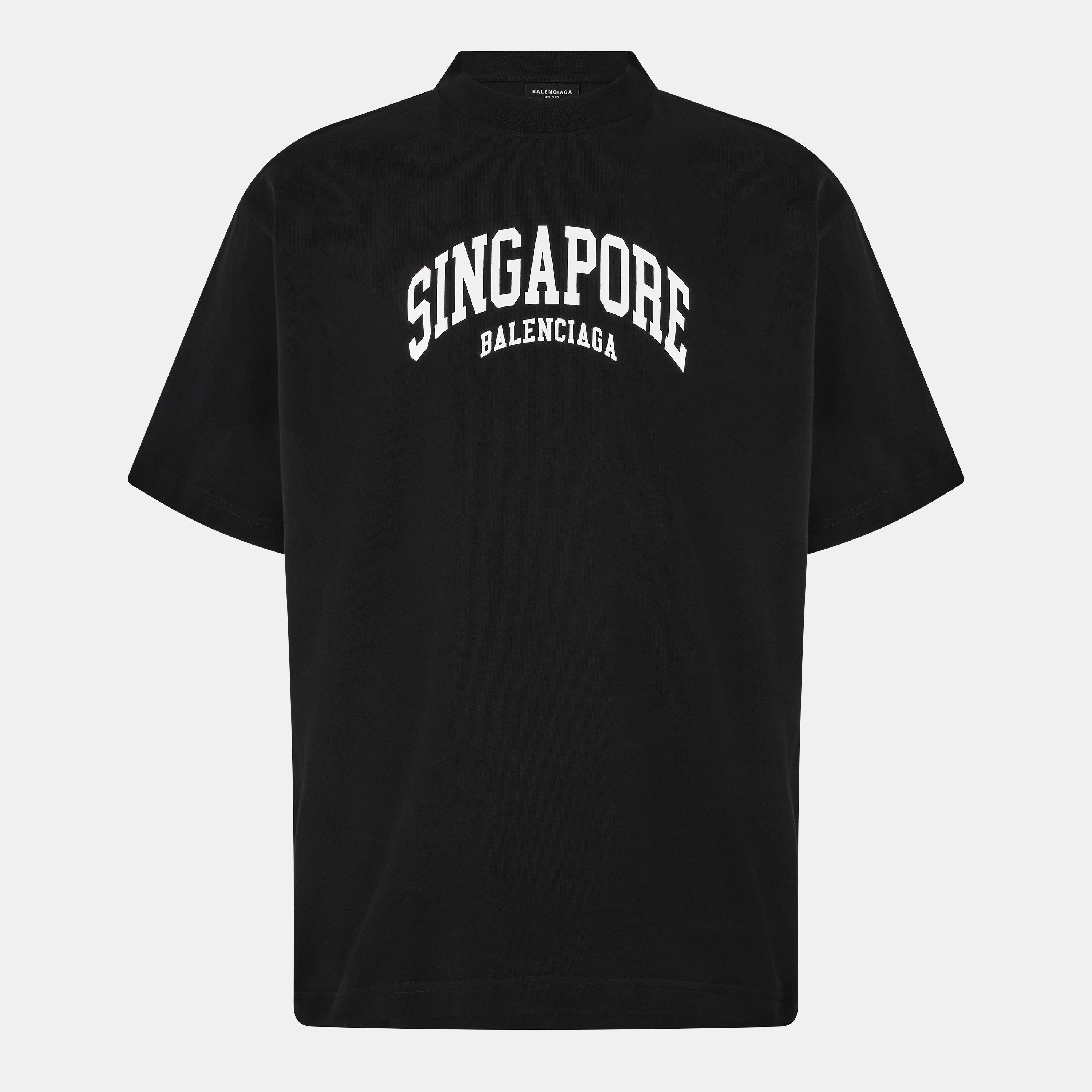 Black/White - Balenciaga - Women's Regular Fit T-Shirt - 1