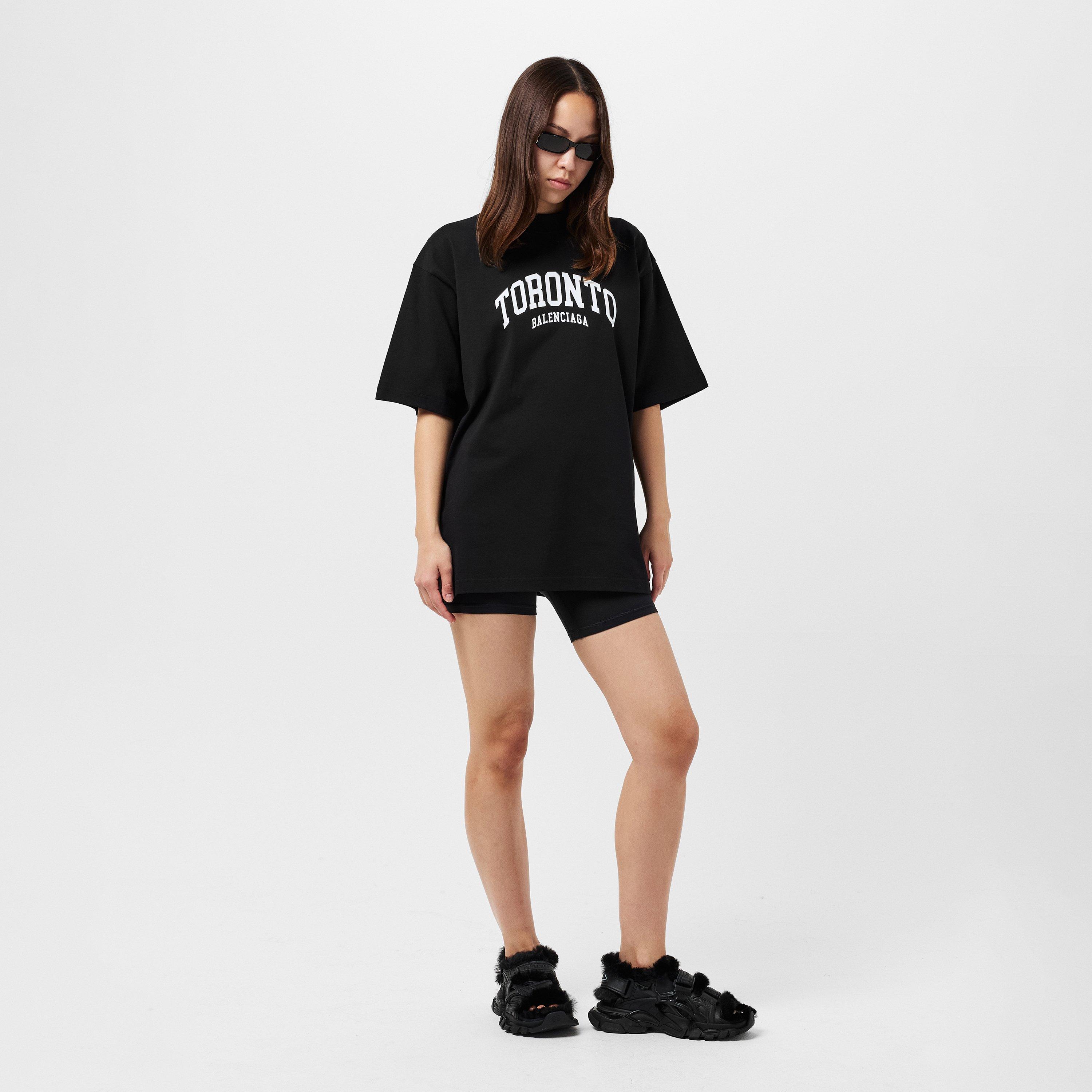 Black/White - Balenciaga - Women's Regular Fit T-Shirt - 6