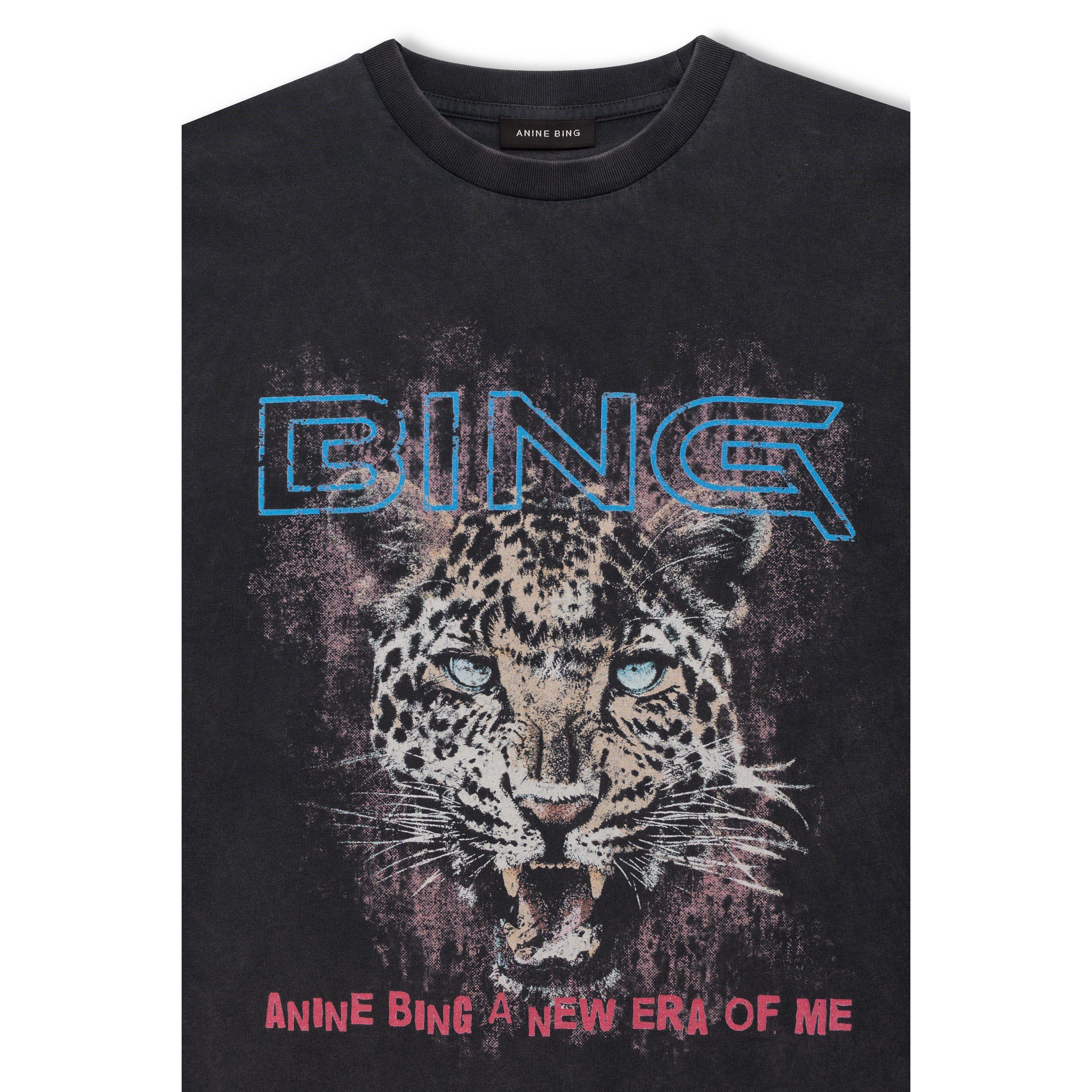 BLACK - Anine Bing - Women's Cade Short-Sleeve Cotton Crew-Neck Oversized-Fit T-Shirt - 5