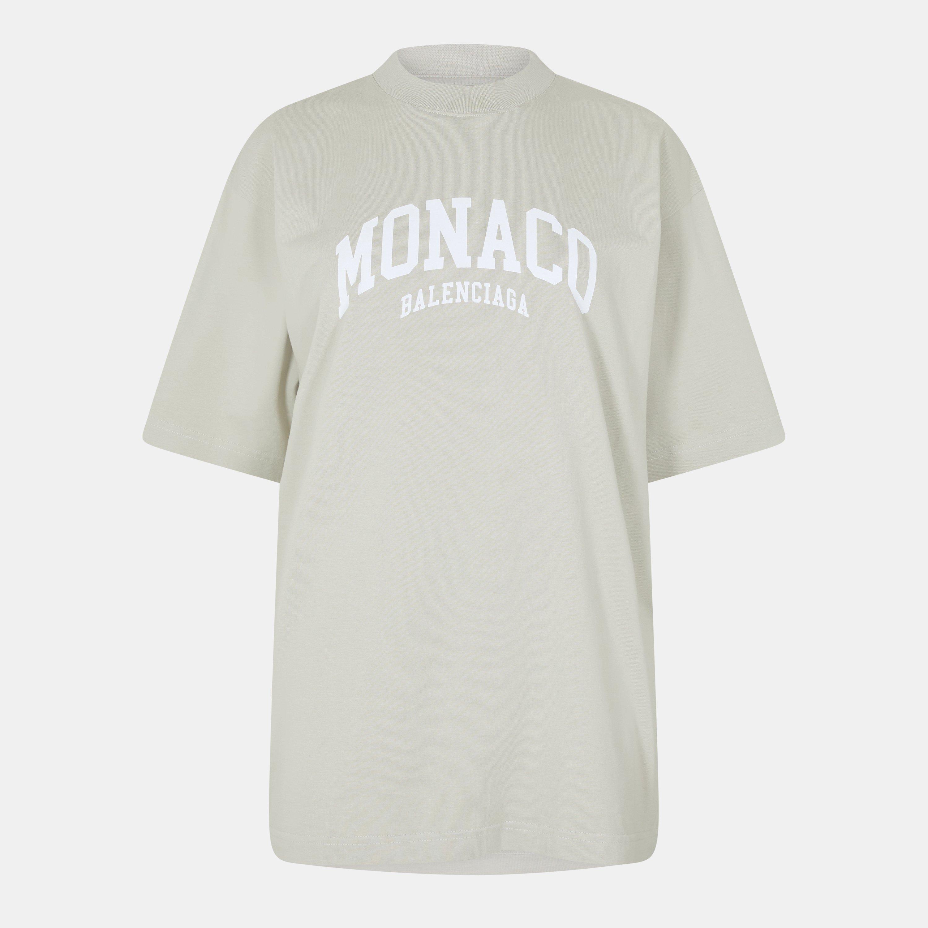 Shell/White - Balenciaga - Women's Regular Fit T-Shirt - 1