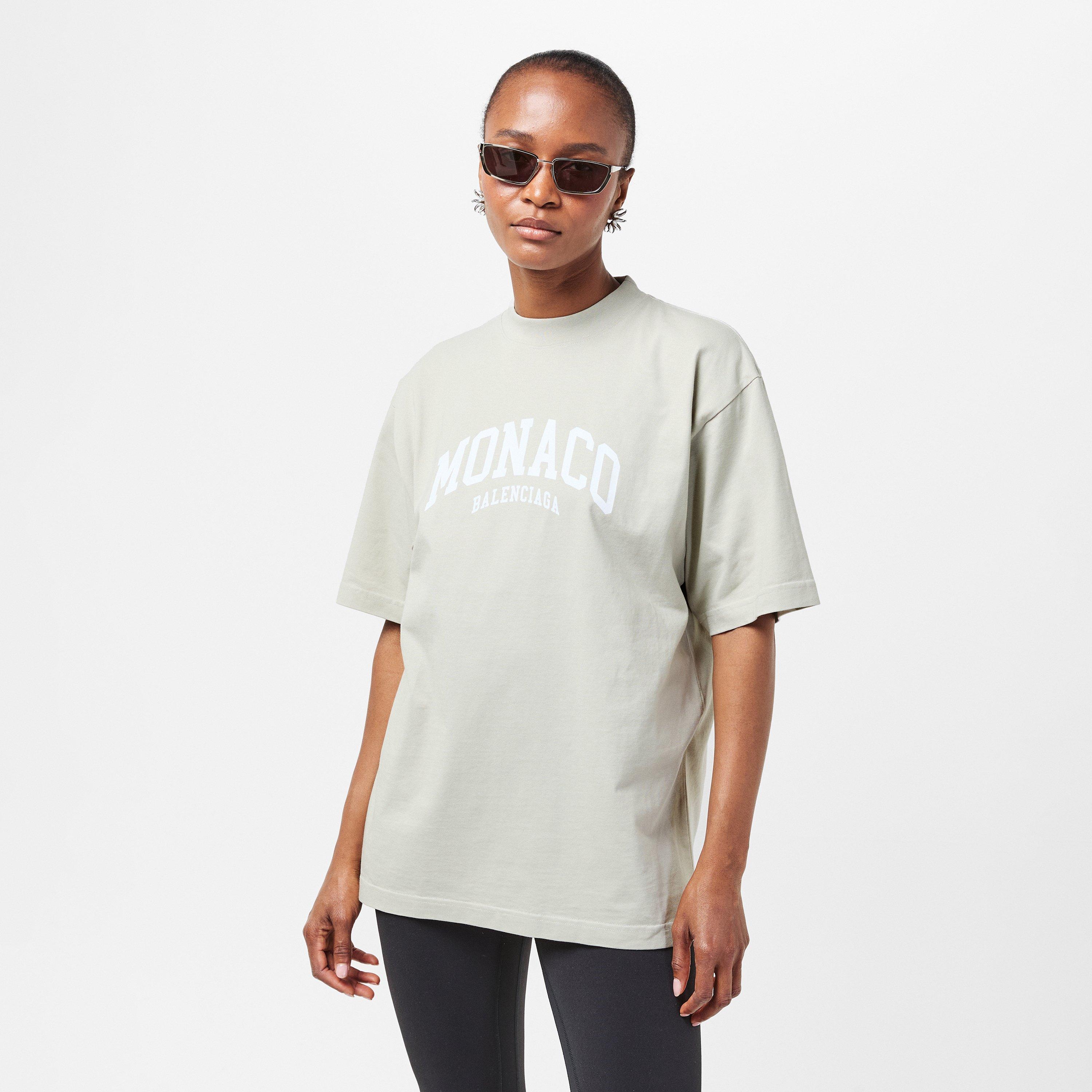 Shell/White - Balenciaga - Women's Regular Fit T-Shirt - 3