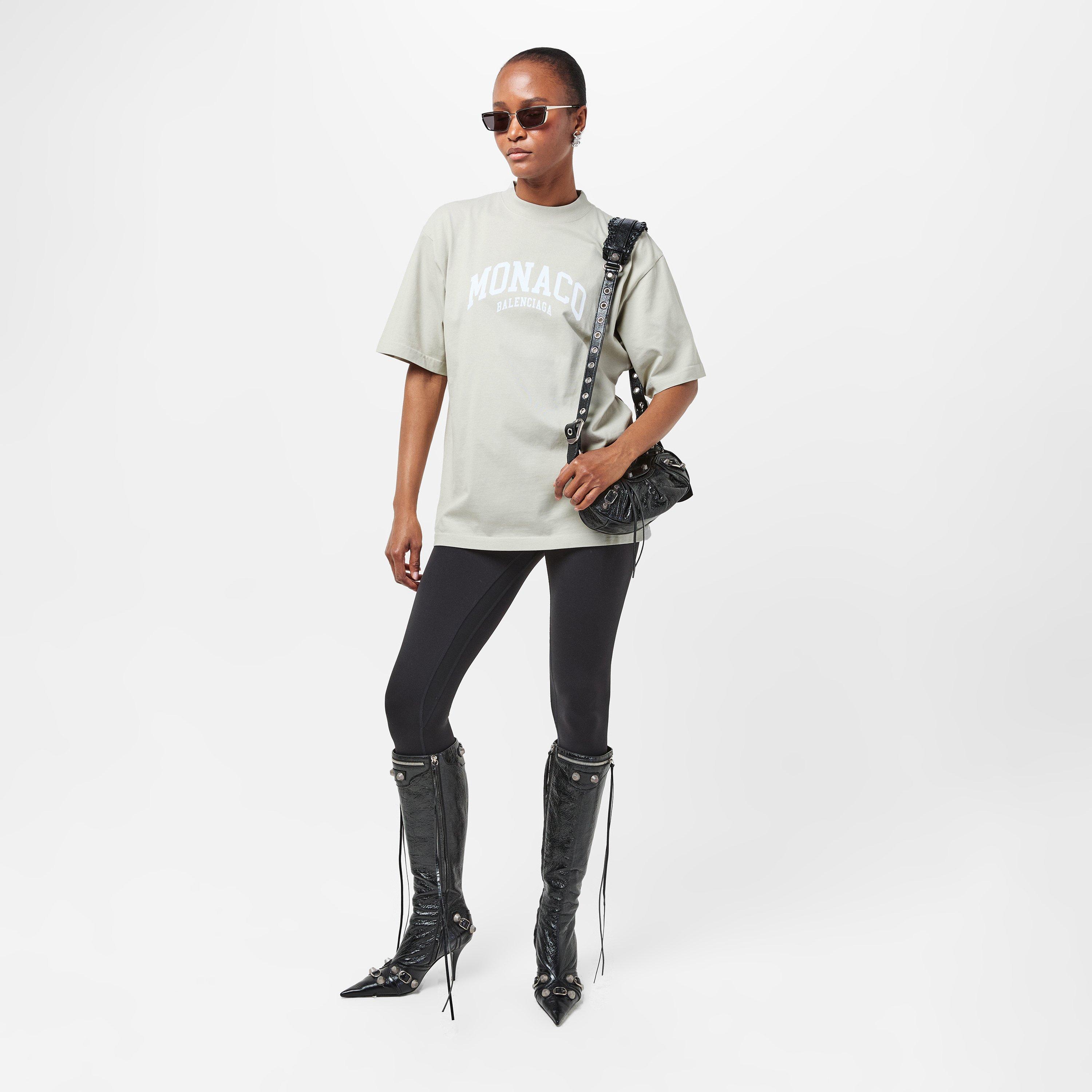 Shell/White - Balenciaga - Women's Regular Fit T-Shirt - 6