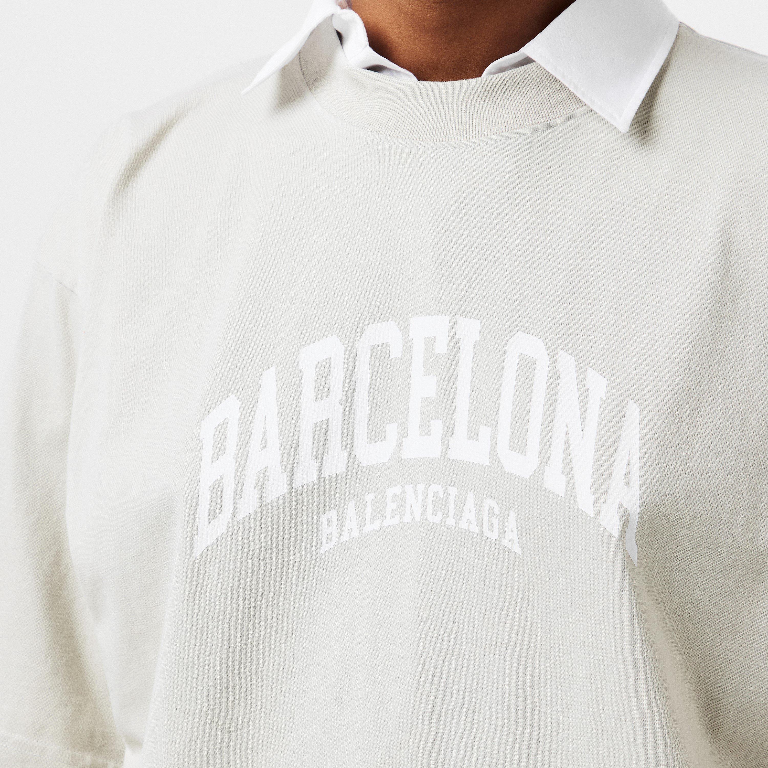 Shell/White - Balenciaga - Women's Regular Fit T-Shirt - 5