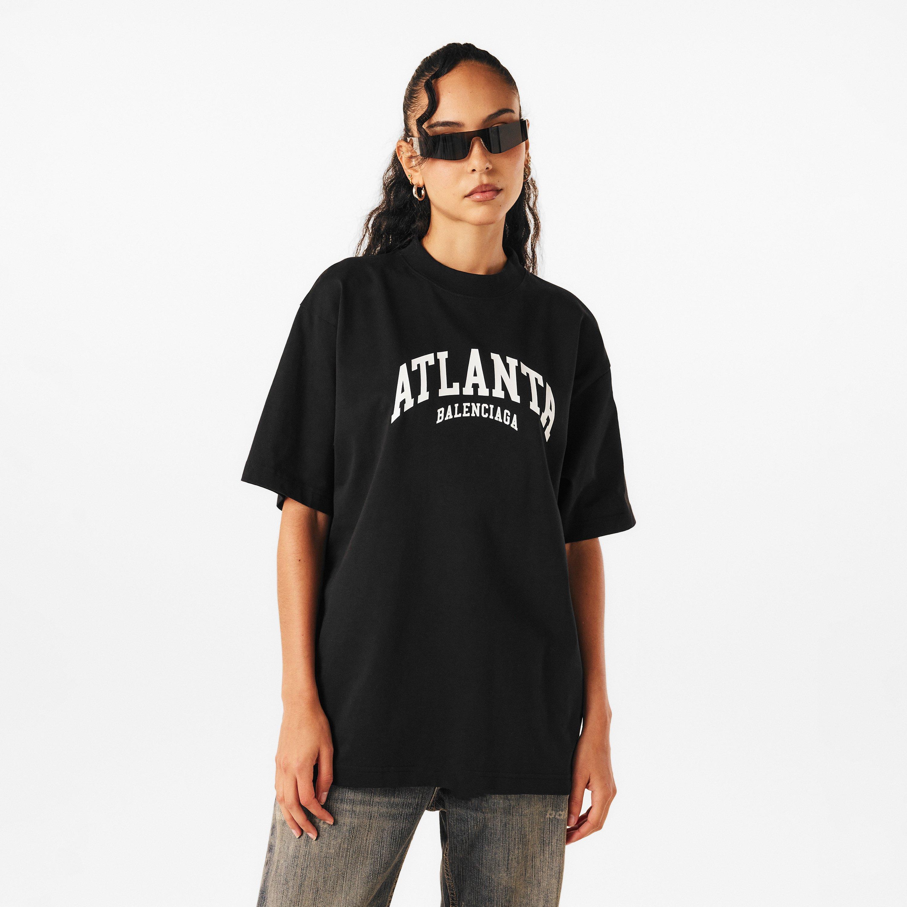 Black/White - Balenciaga - Women's Regular Fit T-Shirt - 3