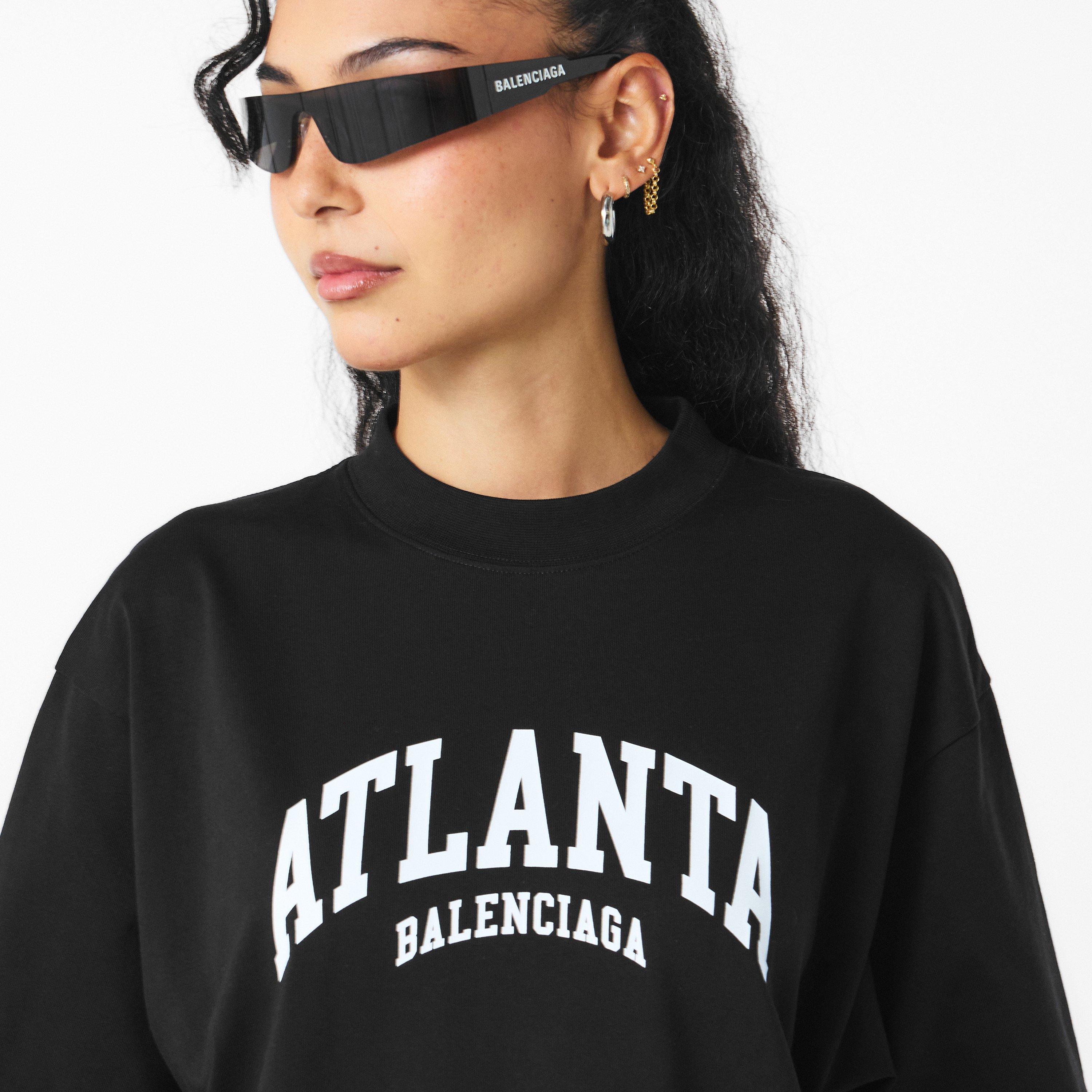 Black/White - Balenciaga - Women's Regular Fit T-Shirt - 5