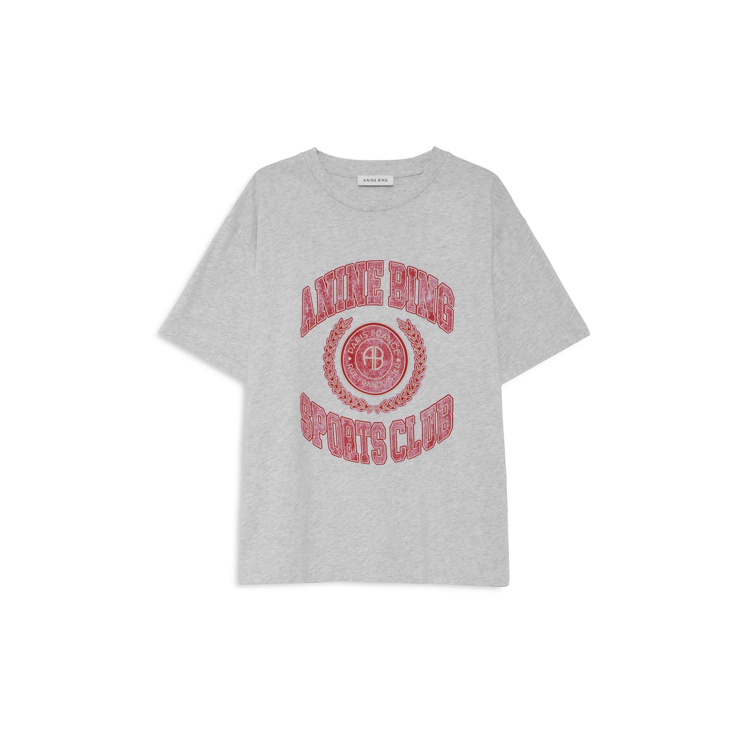 GREY - Anine Bing - Women's Cade Cotton Crew-Neck Short-Sleeve Oversized-Fit T-Shirt - 2