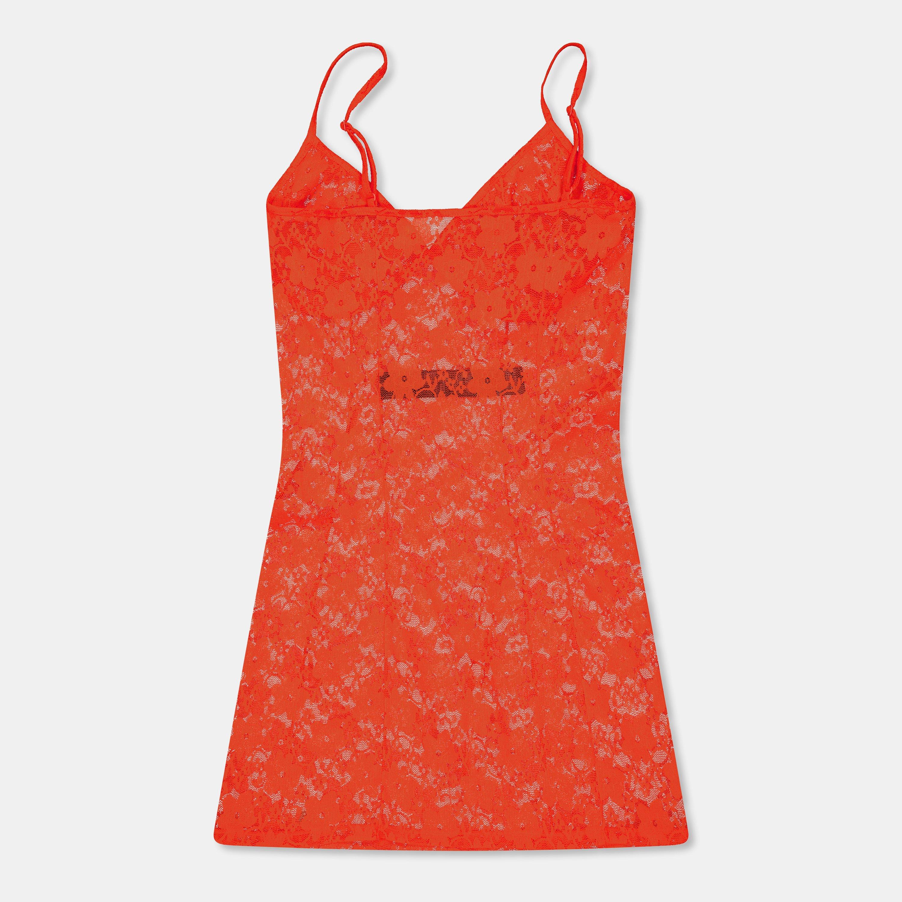 Fluo Orange - Balenciaga - Women's Maxi Dress - 2