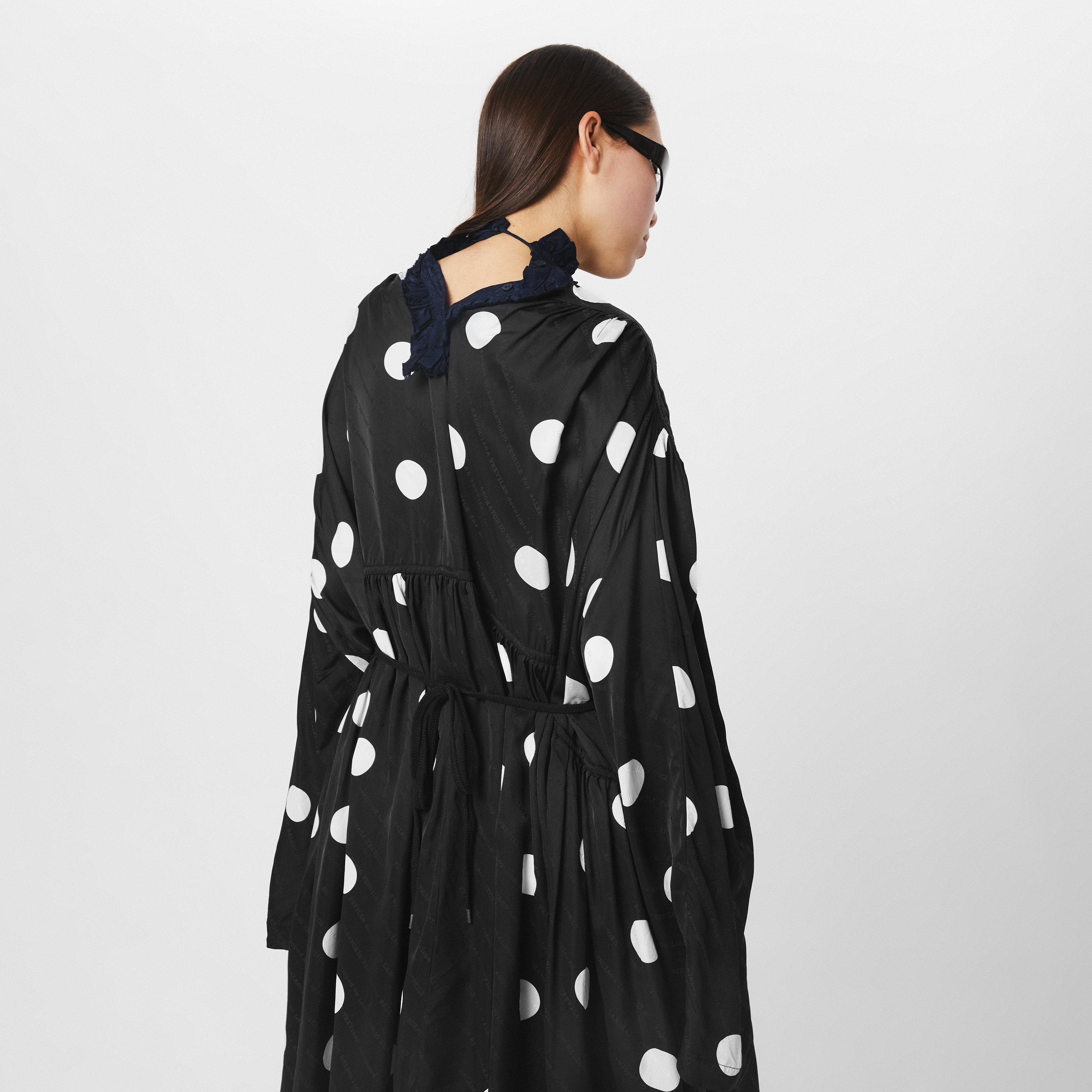 Black/White - Balenciaga - Women's Wrap Dress - 4