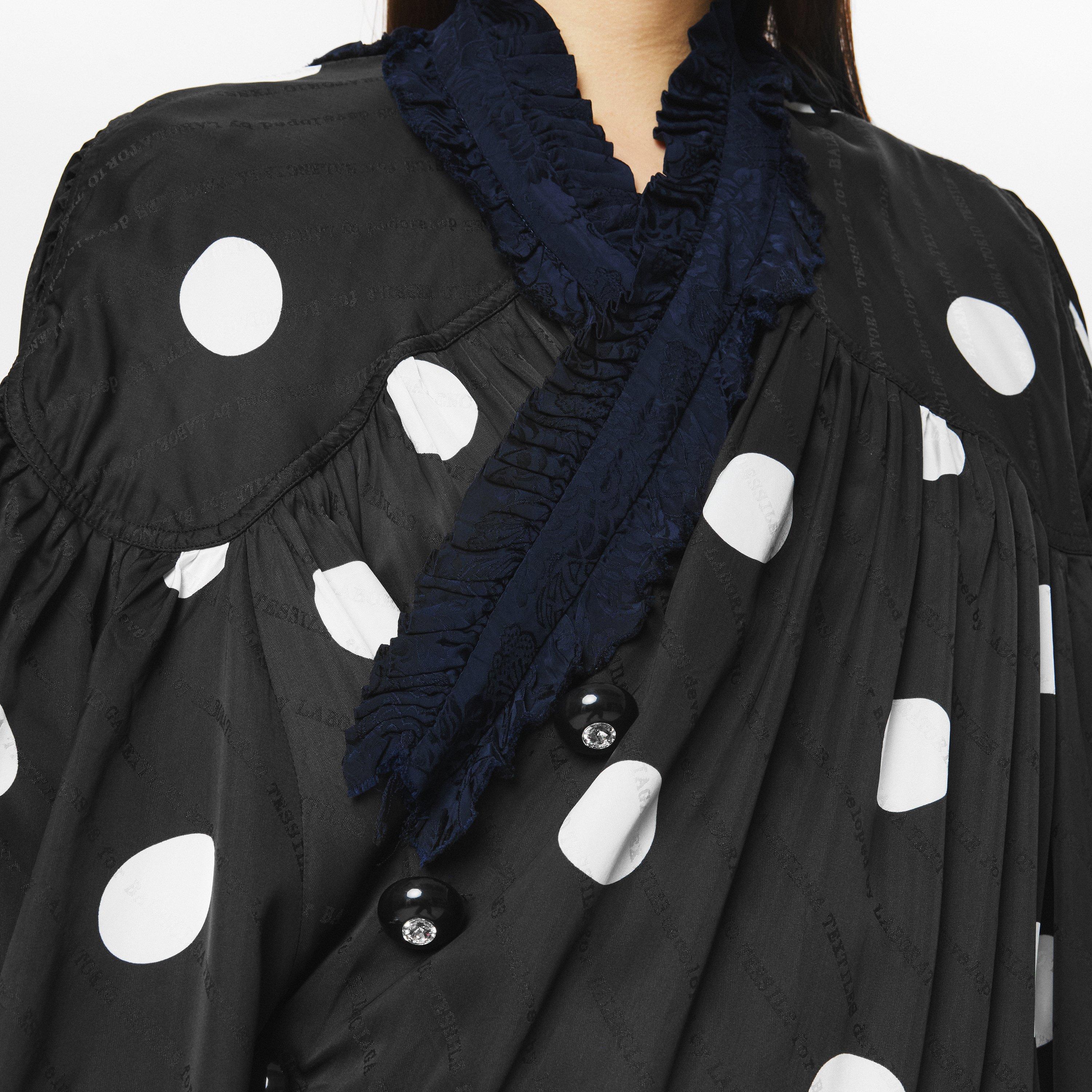 Black/White - Balenciaga - Women's Wrap Dress - 5