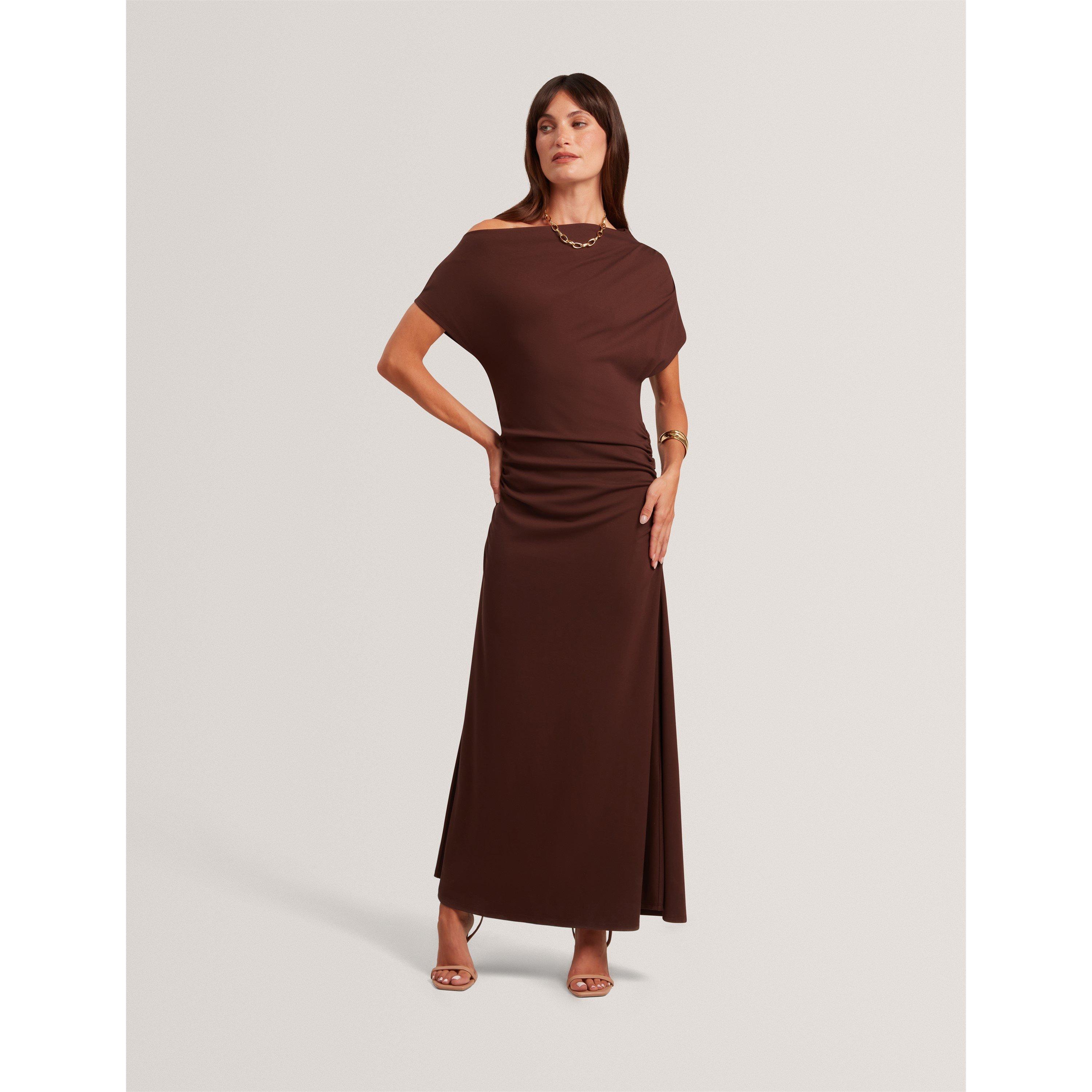 Braun-Schokolade - Ted Baker - Ted Jsy Midi Dress Ld64 - 1