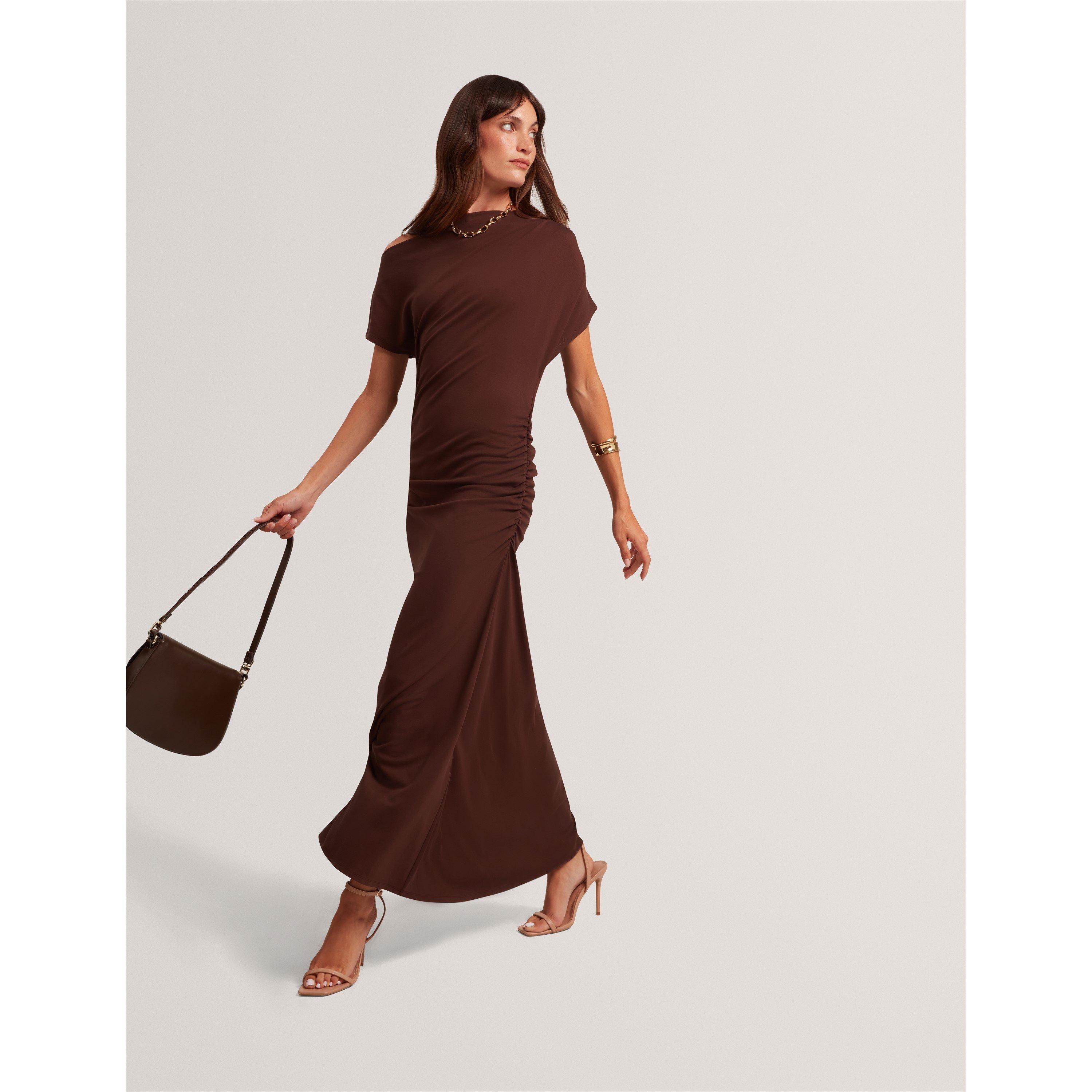 Braun-Schokolade - Ted Baker - Ted Jsy Midi Dress Ld64 - 3