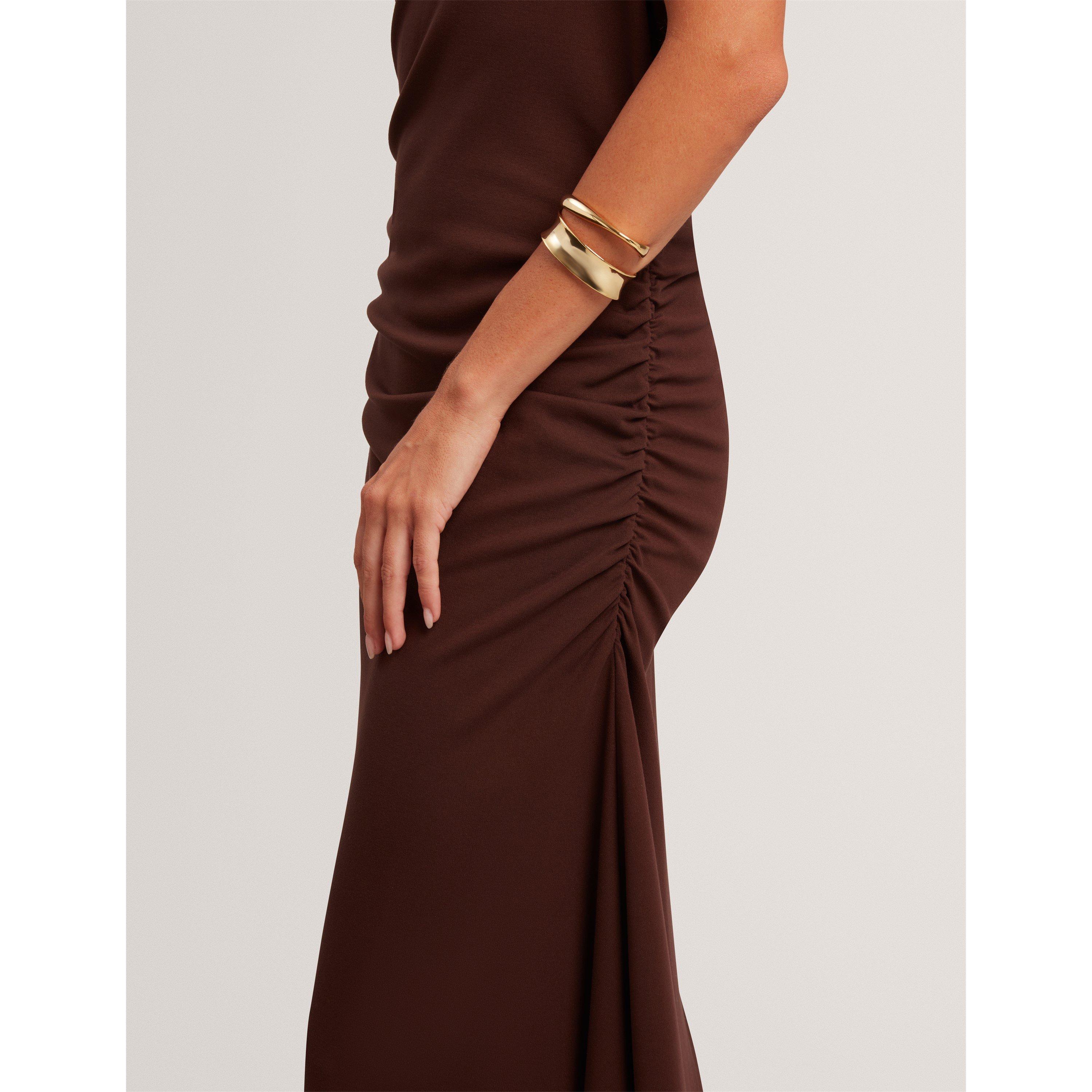 Braun-Schokolade - Ted Baker - Ted Jsy Midi Dress Ld64 - 5