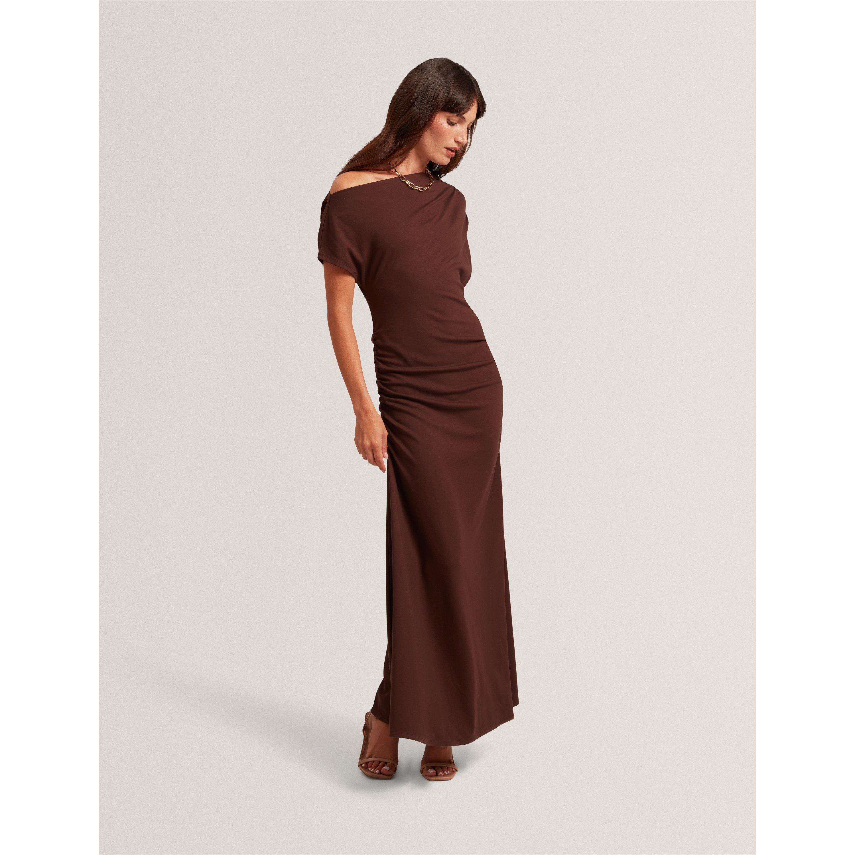 Braun-Schokolade - Ted Baker - Ted Jsy Midi Dress Ld64 - 7