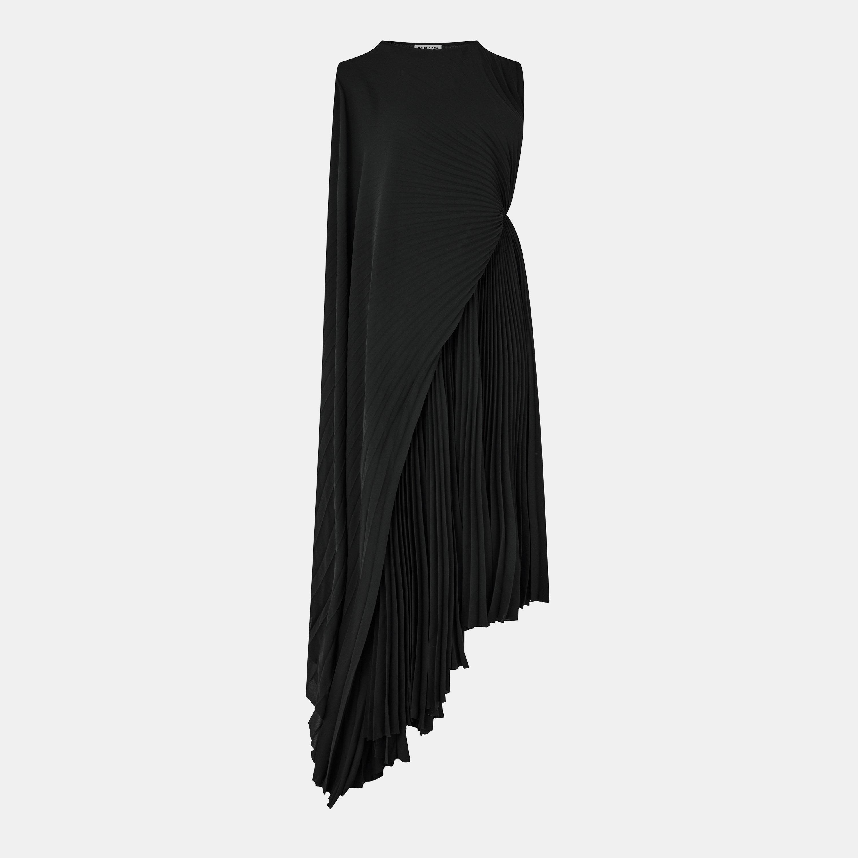 Black - Balenciaga - Women's Structured A Line Dress - 1