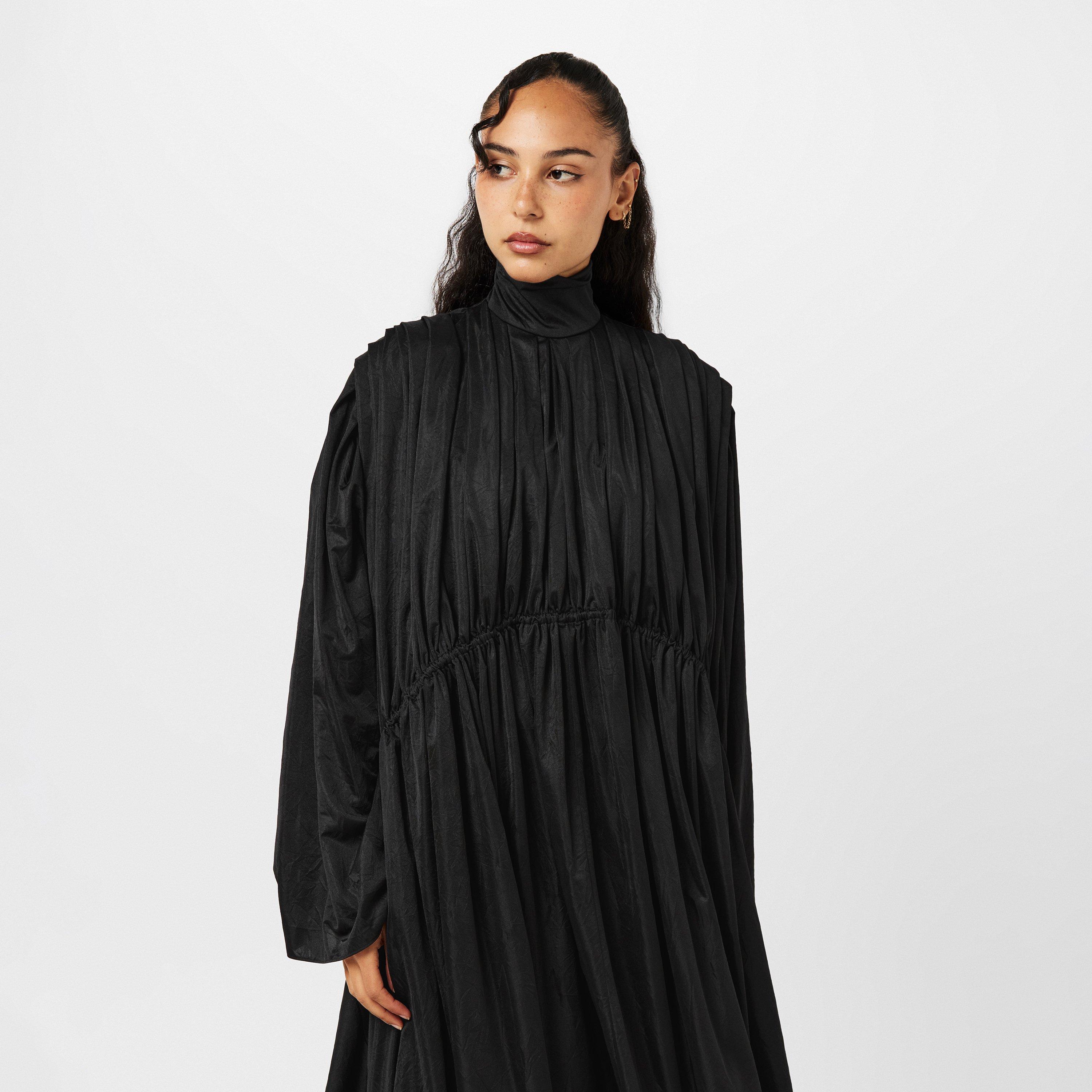 Black - Balenciaga - Women's A Line Dress - 3