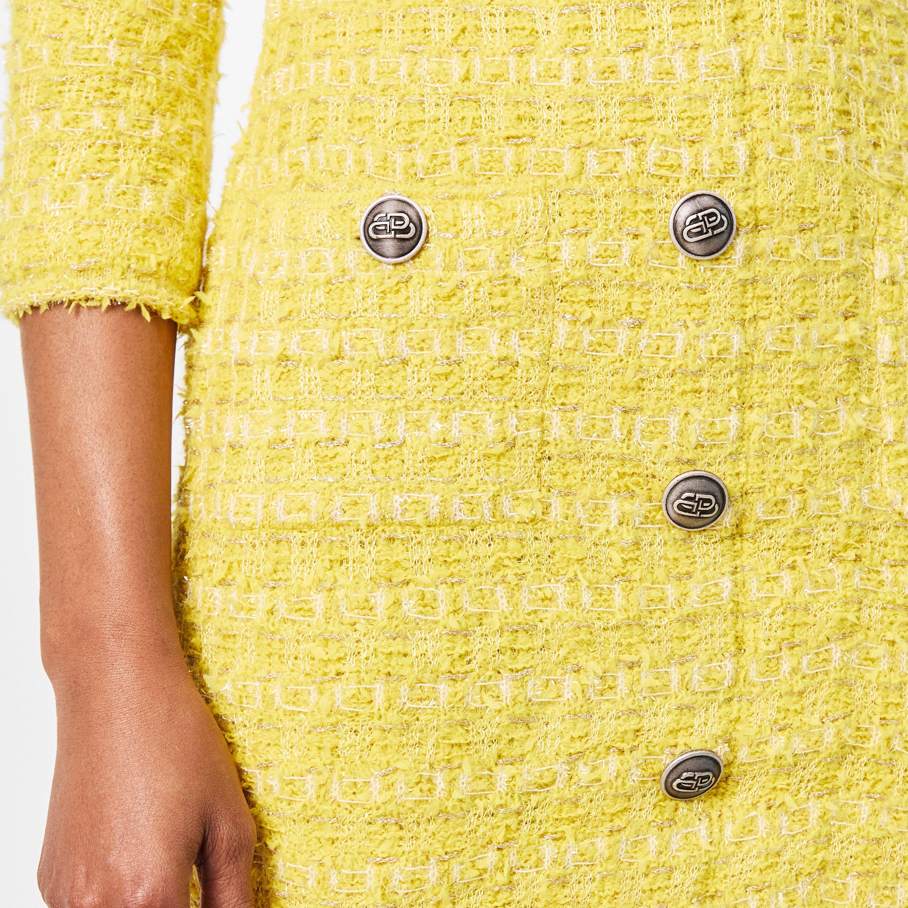 Yellow - Balenciaga - Women's Bodycon Dress, Bodycon Style - 5