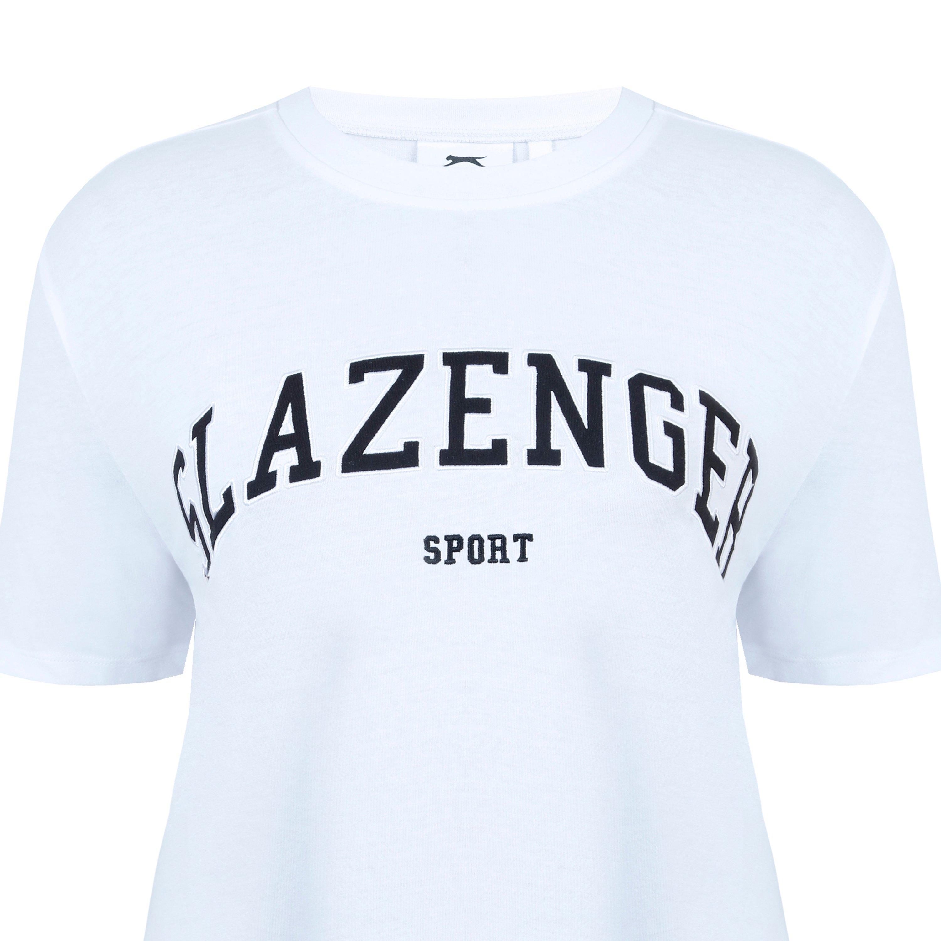 White - Slazenger - Large Logo Tee - 4