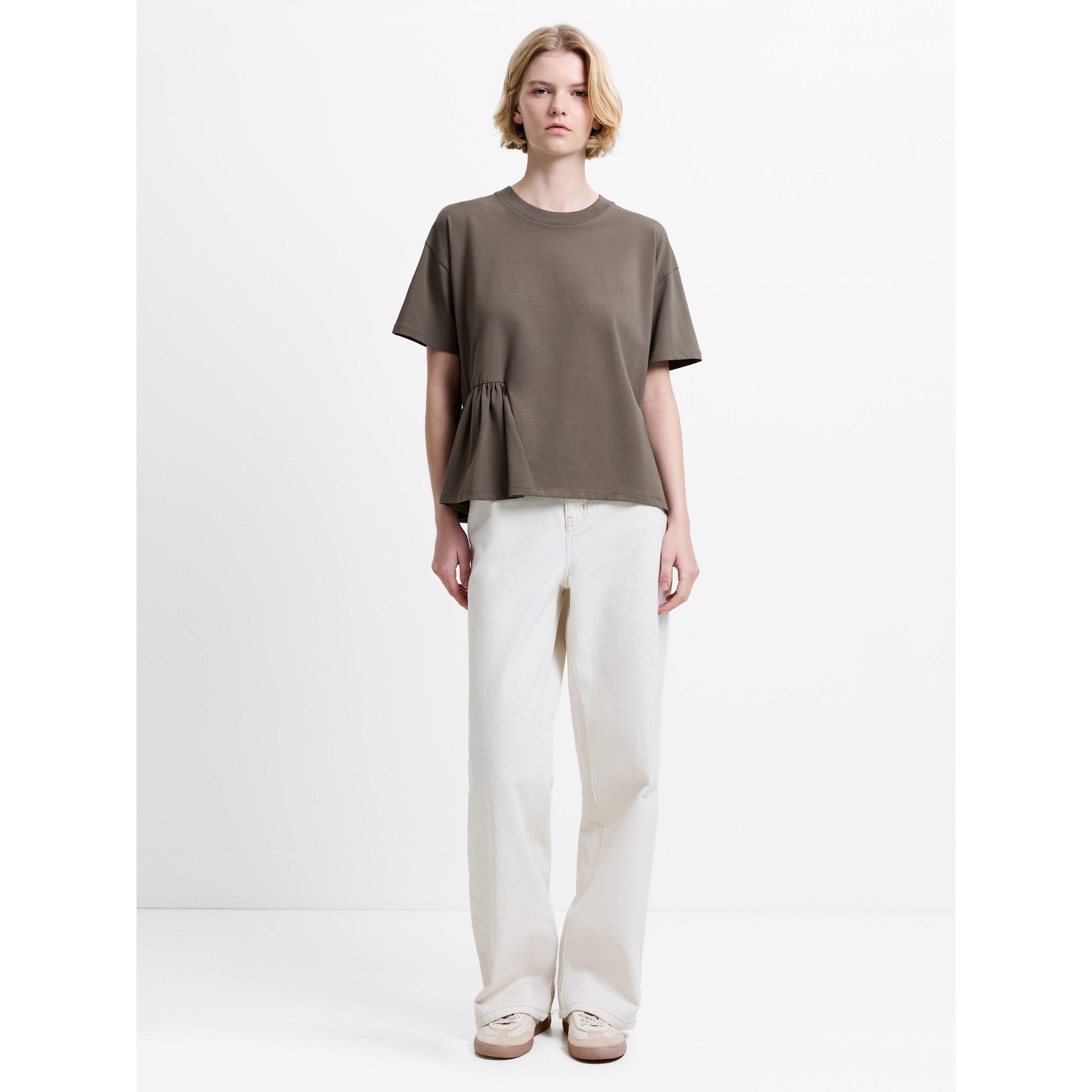 French Connection Women's T-Shirt - Vintage Khaki - 8 (XS)