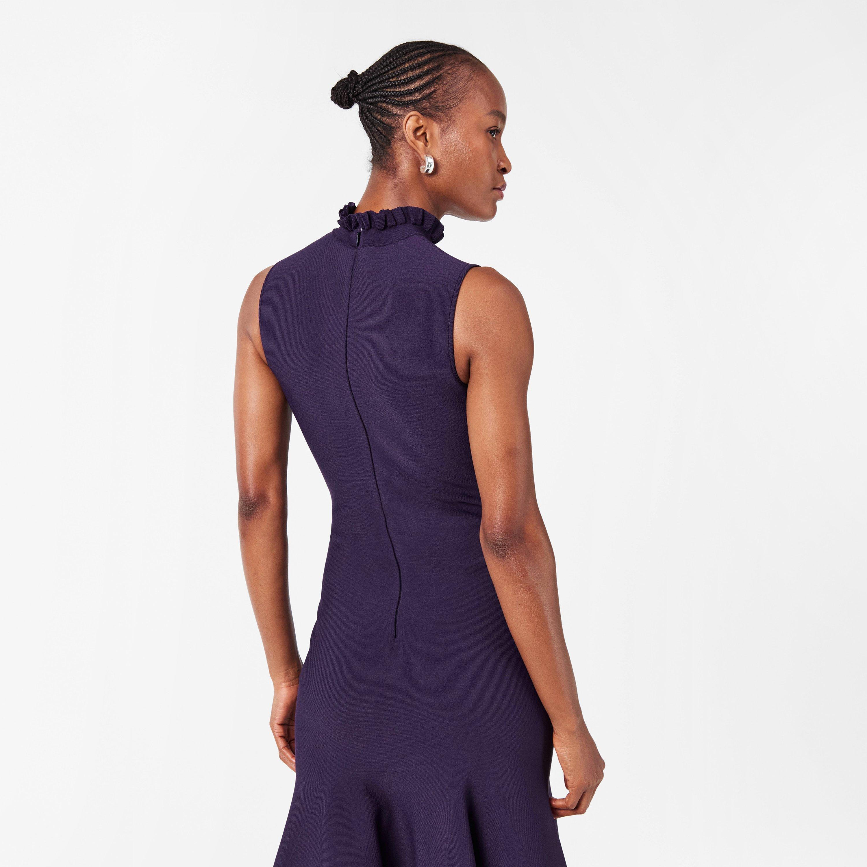 Violet - Alexander McQueen - Women's Alex Lace Midi A-Line Dress - 4