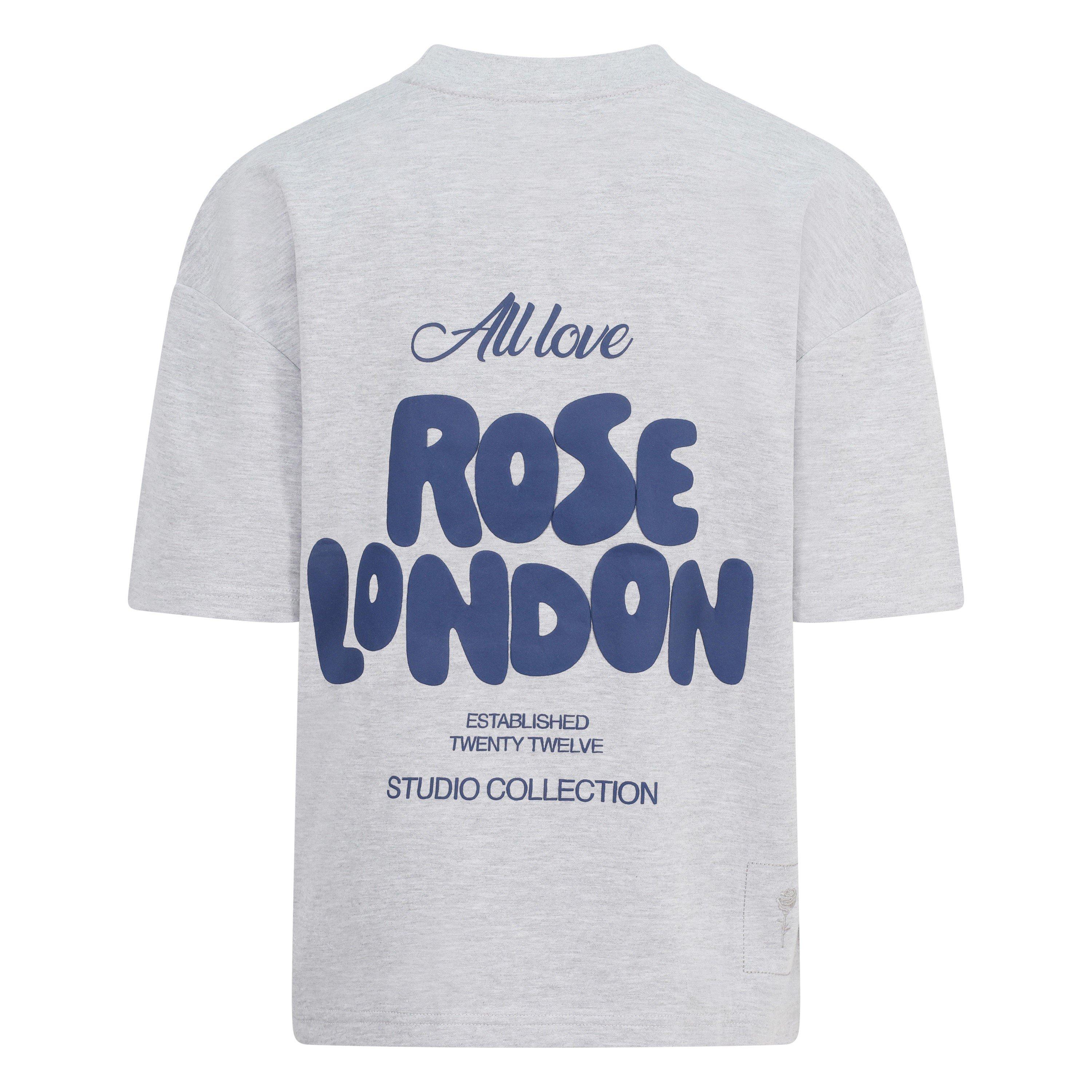 Gris jaspeado - Rose London - London All Love T-shirt - 2