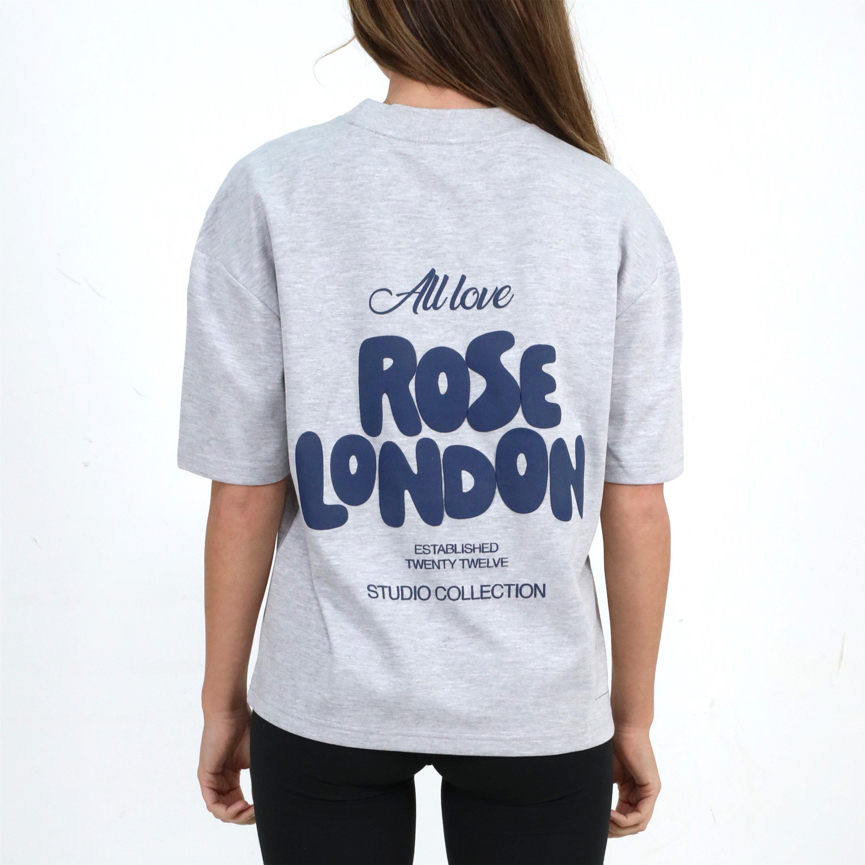 Gris jaspeado - Rose London - London All Love T-shirt - 4