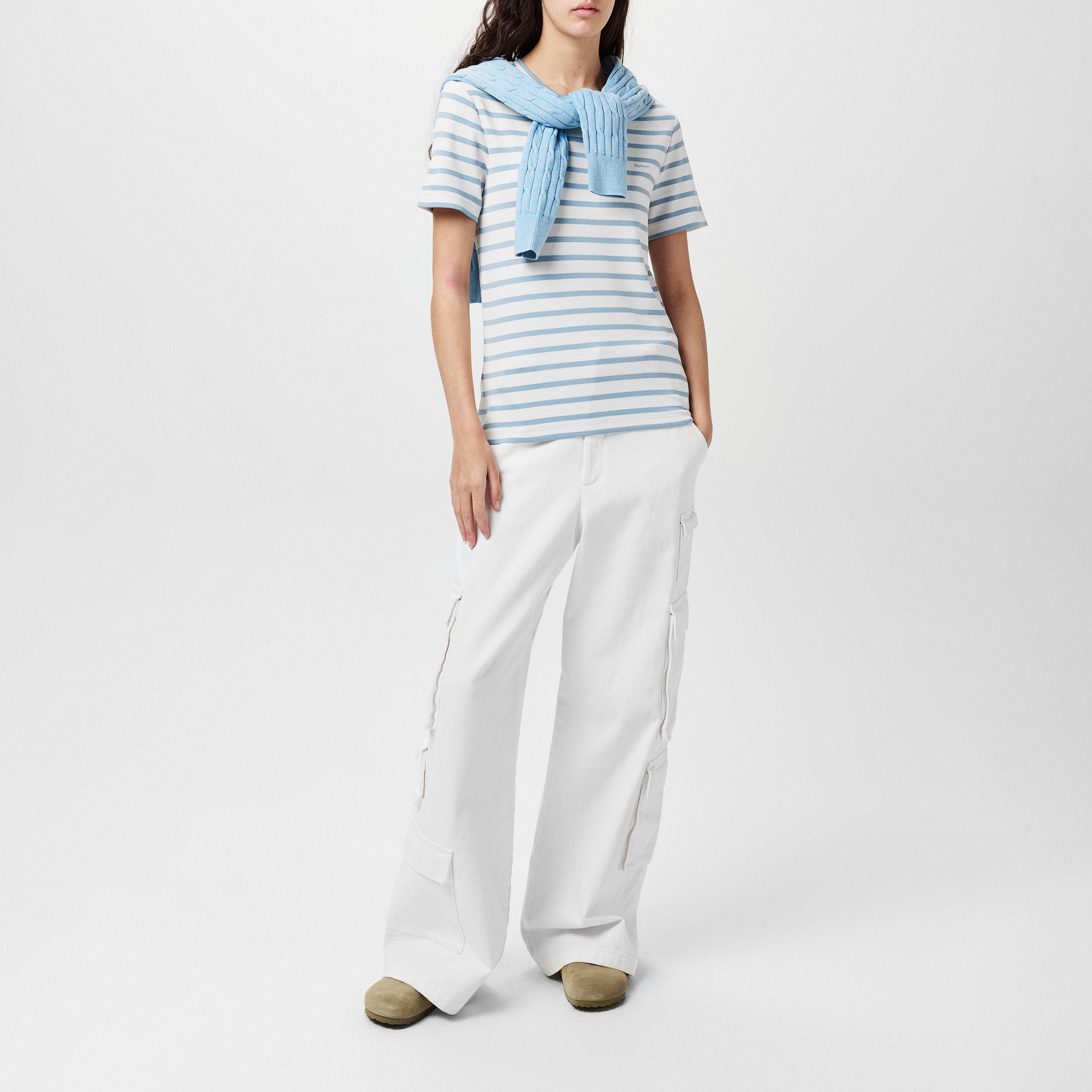 Dueblå - Gant - Striped T-Shirt - 4
