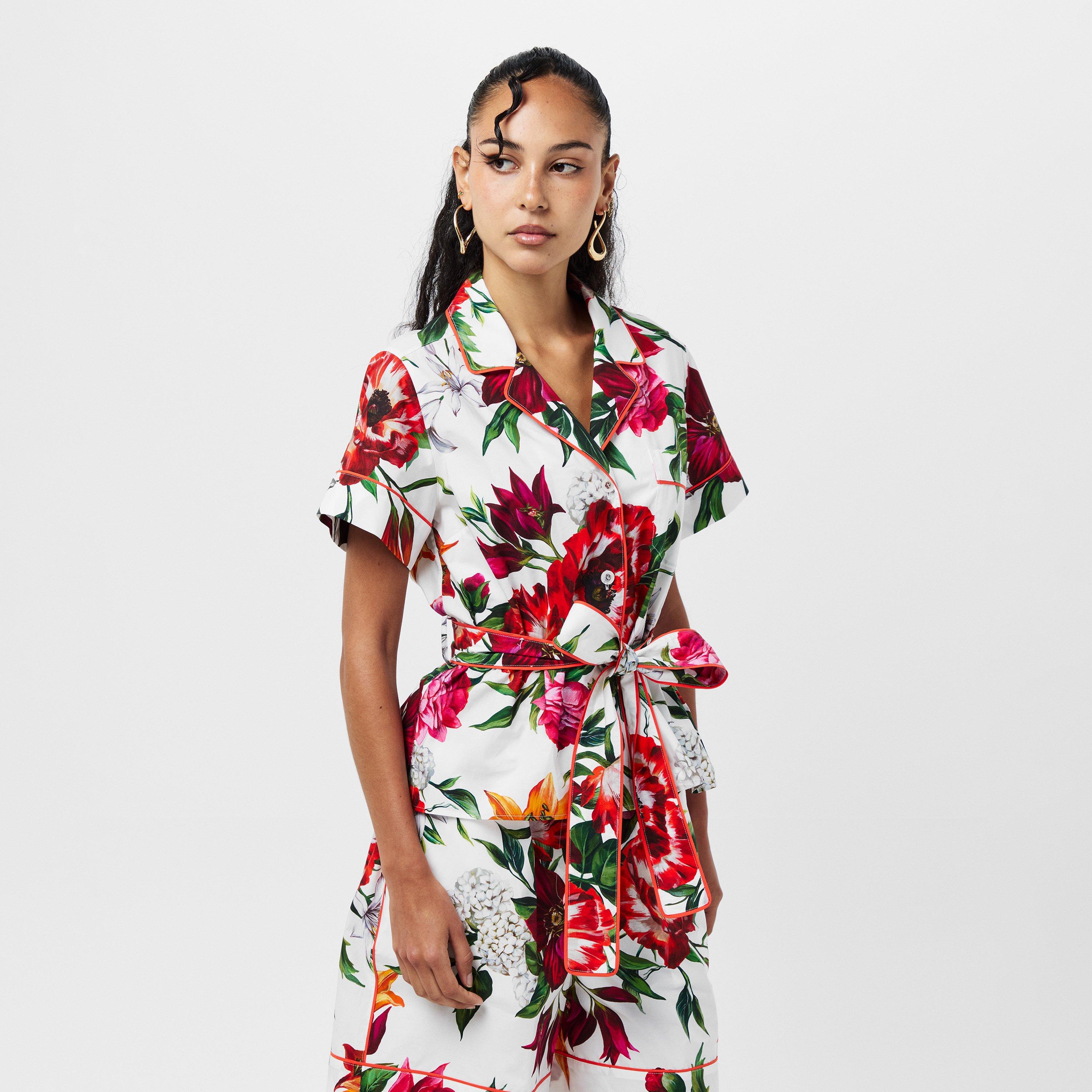 Anemoni - Dolce and Gabbana - Women's Patterned Short Sleeve Shirt - 3