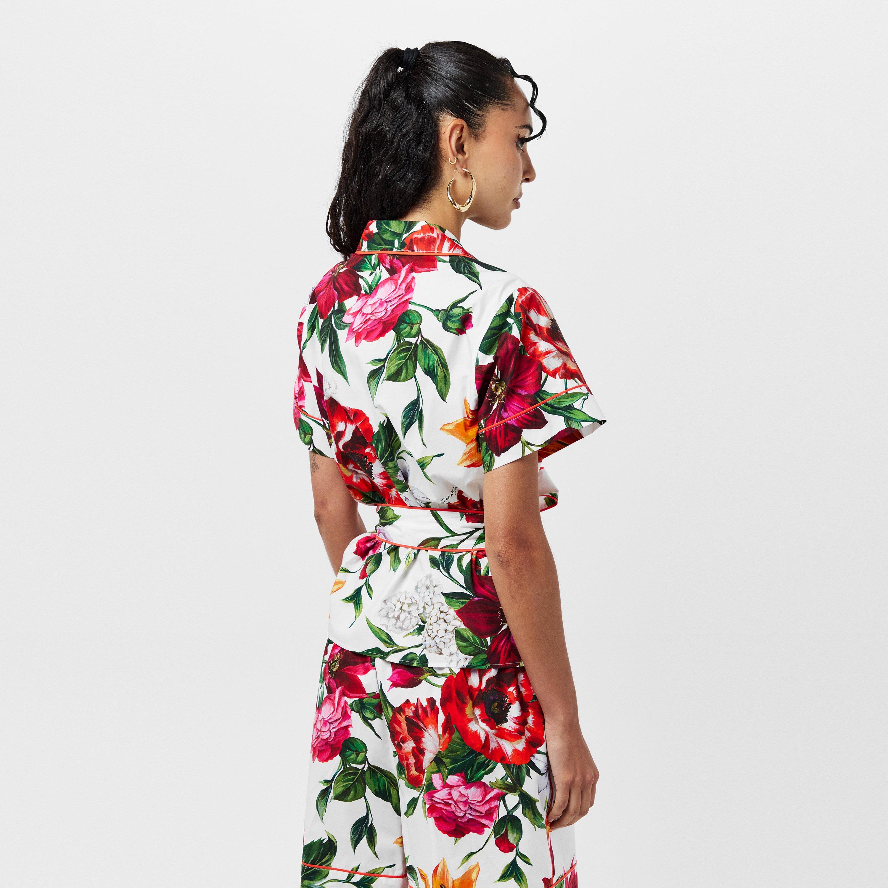 Anemoni - Dolce and Gabbana - Women's Patterned Short Sleeve Shirt - 4