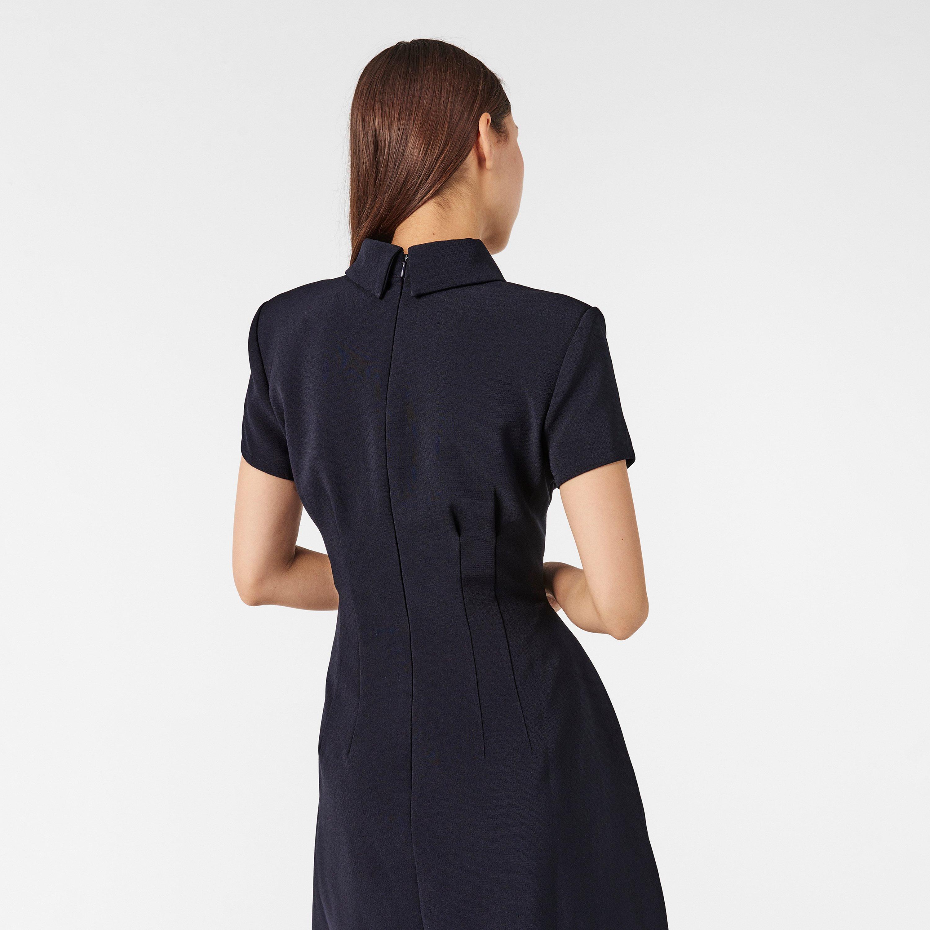 Navy - Odd Muse - The Ultimate Muse Collared Midi Dress - 4