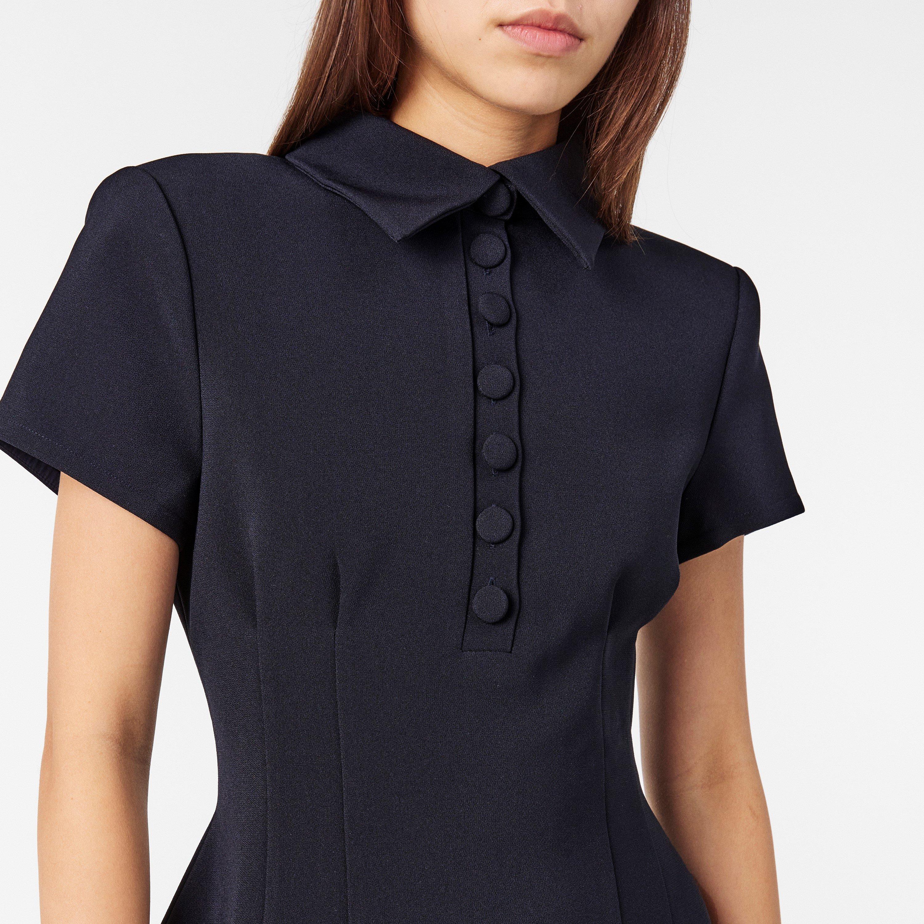 Navy - Odd Muse - The Ultimate Muse Collared Midi Dress - 5