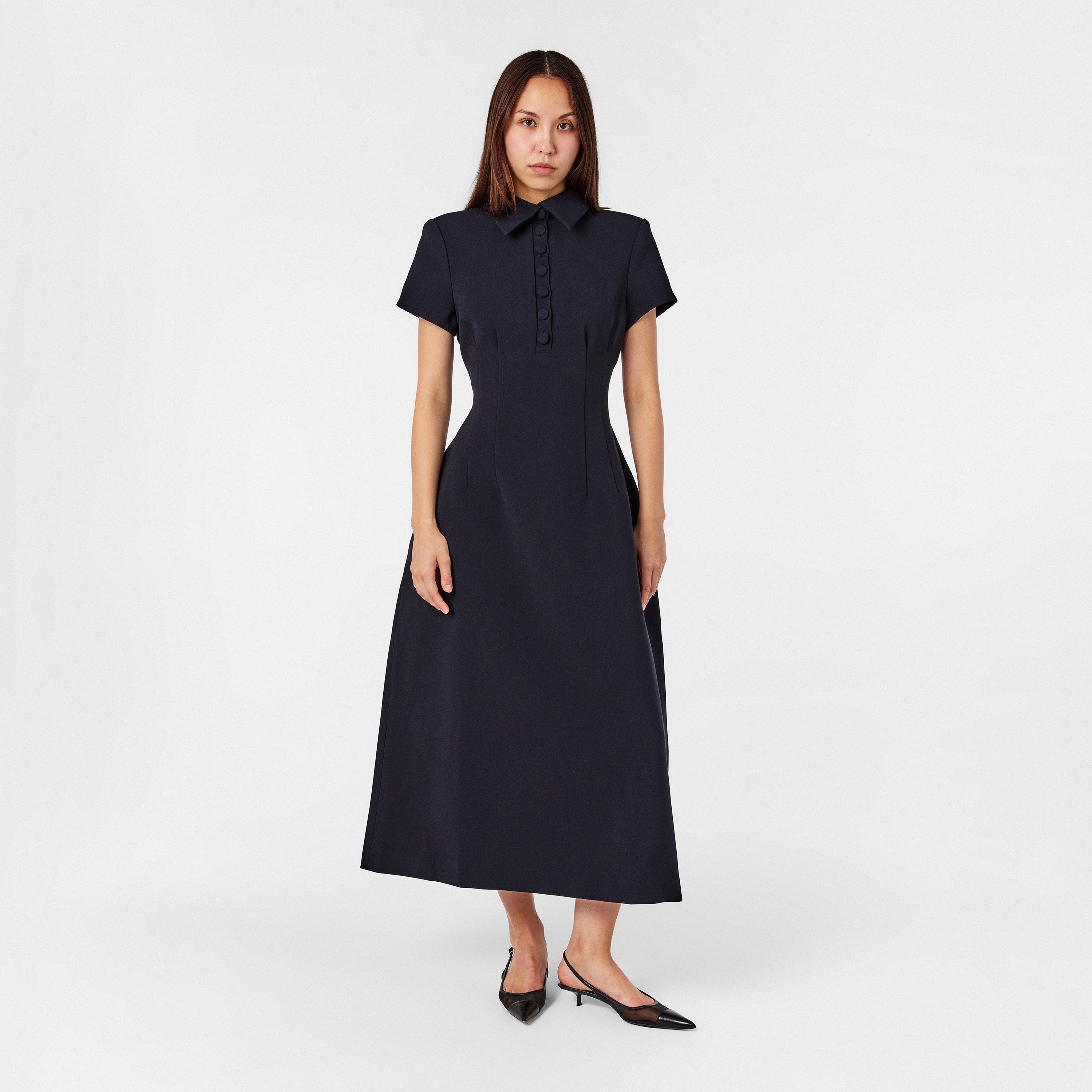 Navy - Odd Muse - The Ultimate Muse Collared Midi Dress - 6