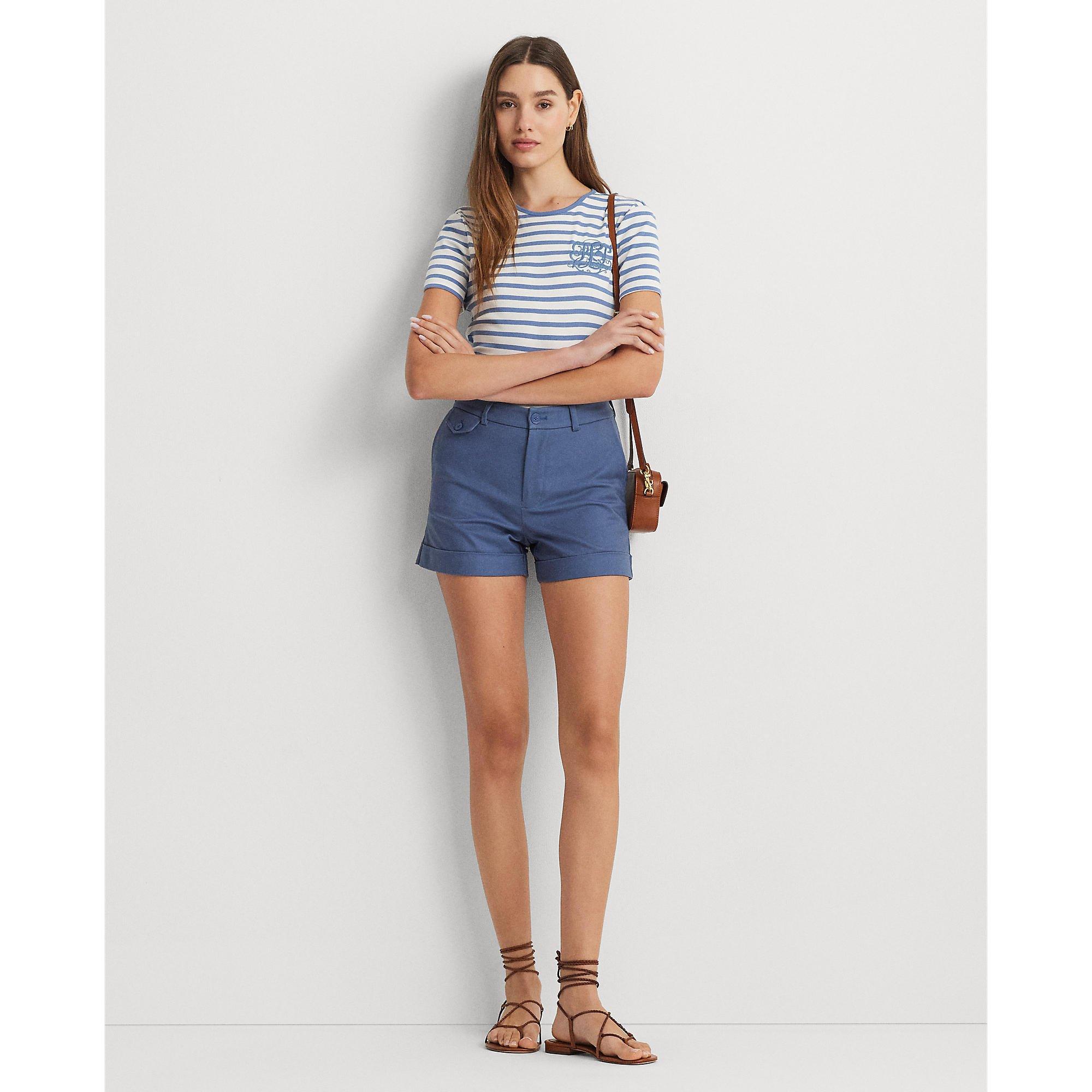 White/Pl Azure - Lauren by Ralph Lauren - Alli Tee - 5