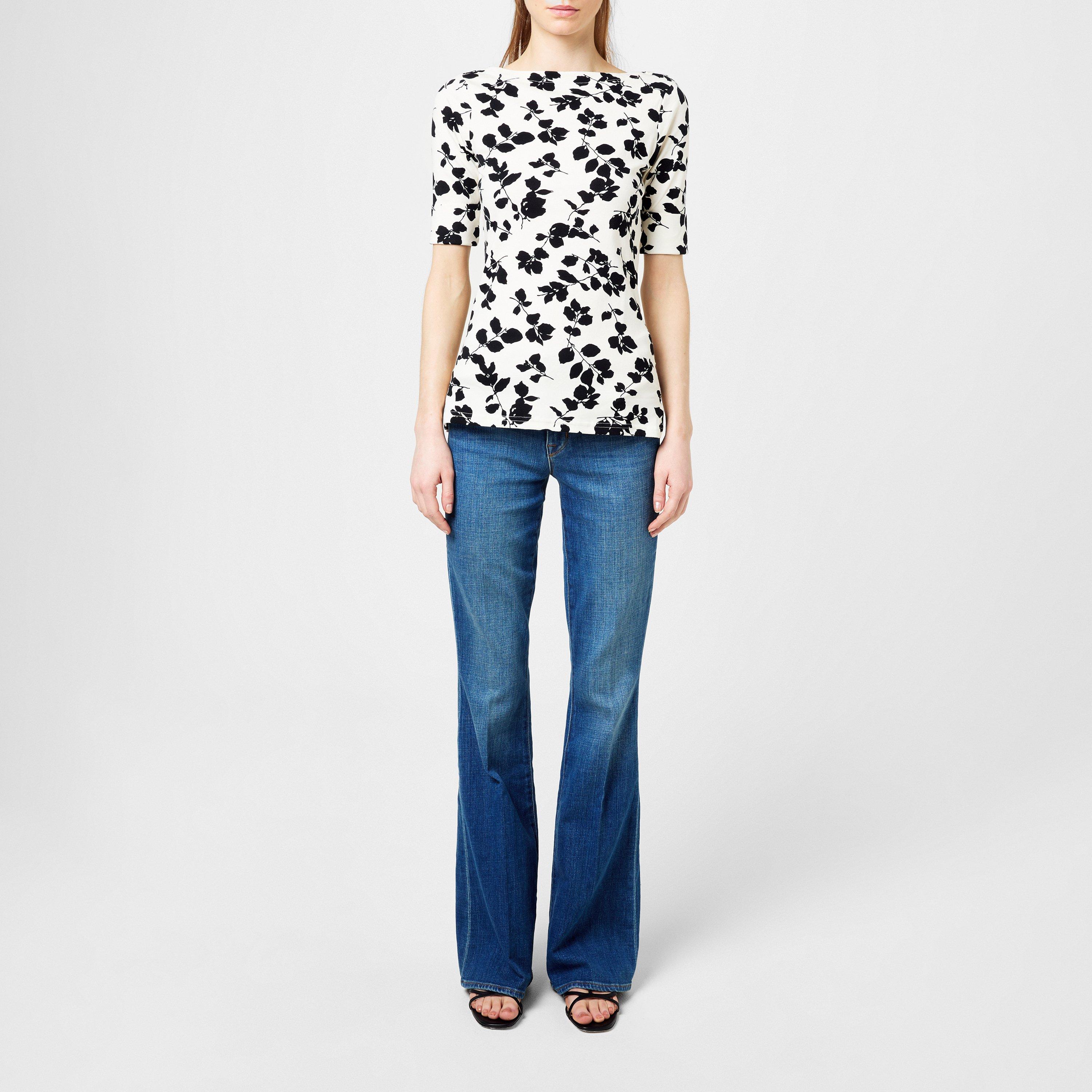 Cream/Black - Lauren by Ralph Lauren - Judy T-Shirt - 3