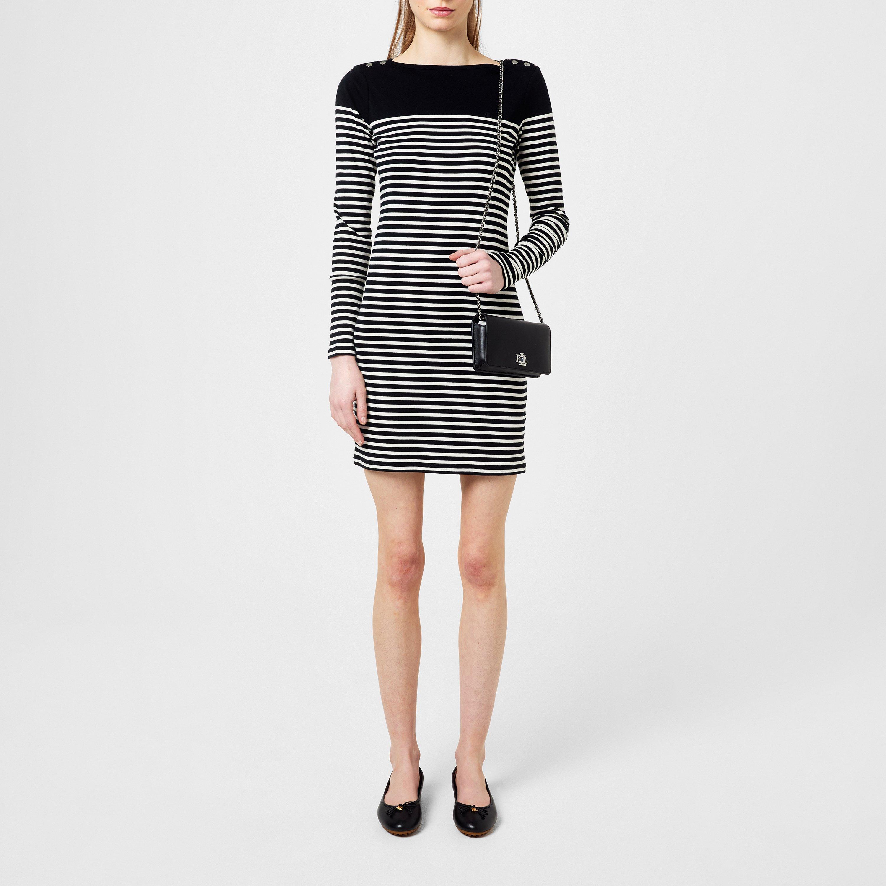 Black/Cream - Lauren by Ralph Lauren - Zakaree Dress - 5