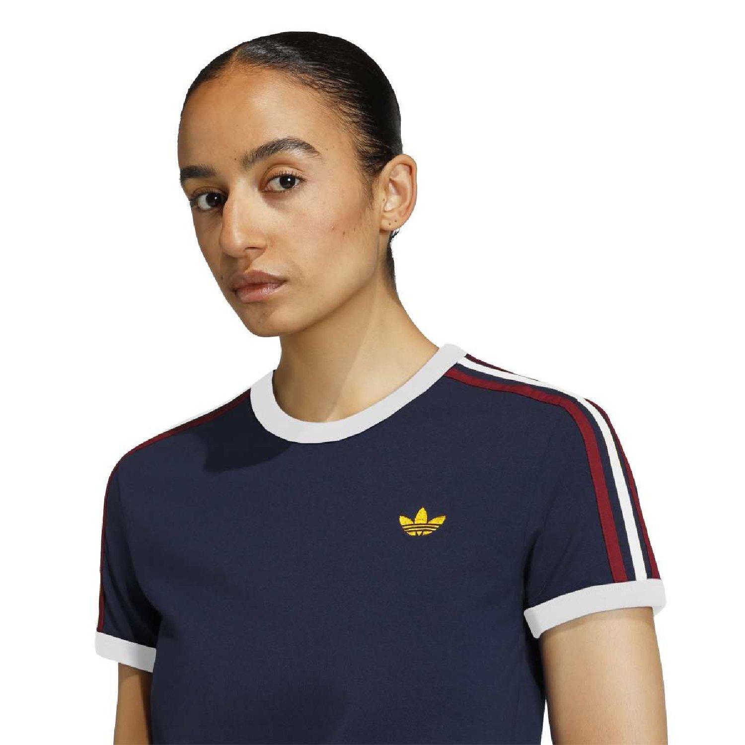 night indigo - adidas Originals - adidas Originals 3- Stripes Slim T- Shirt - 5