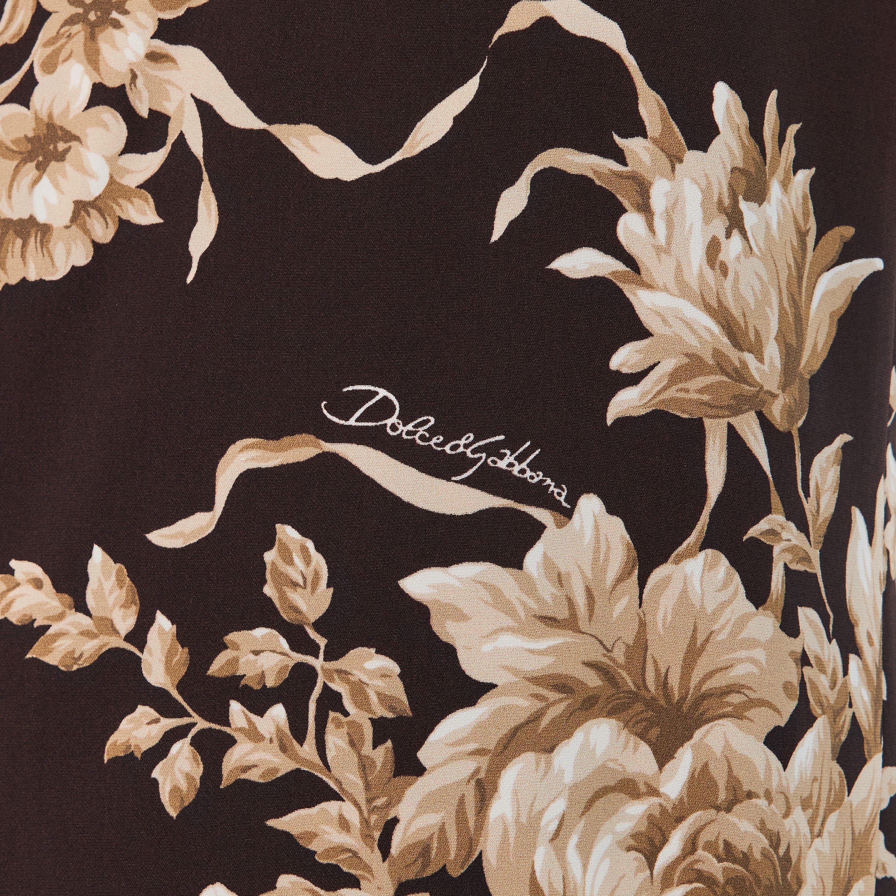 Rose Cretonne - Dolce and Gabbana - Women's A Line Dress - 5