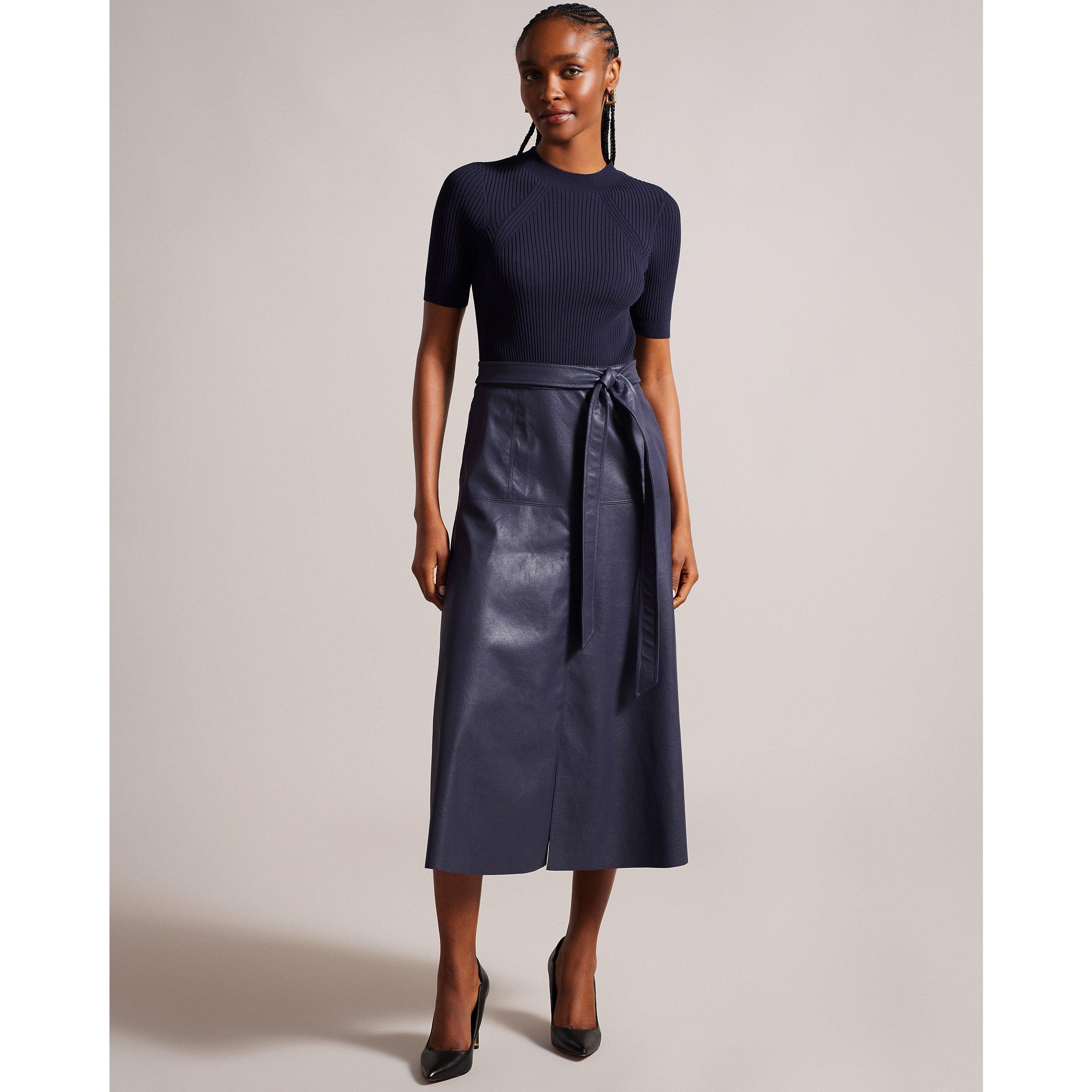 Dk-Blue
Azul-escuro - Ted Baker - Ted Mock midi dress Ld54 - 2