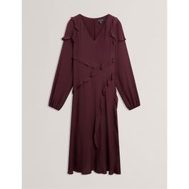Ted Baker Women's Long-Sleeve Midi Tea Dress