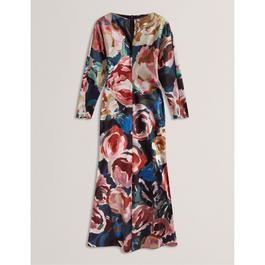Ted Baker Women's Long-Sleeve Midi Tea Dress