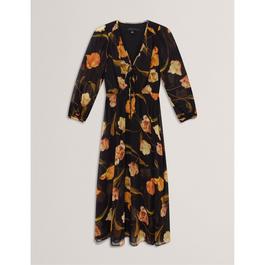 Ted Baker Women's Plain Midi Tea Dress