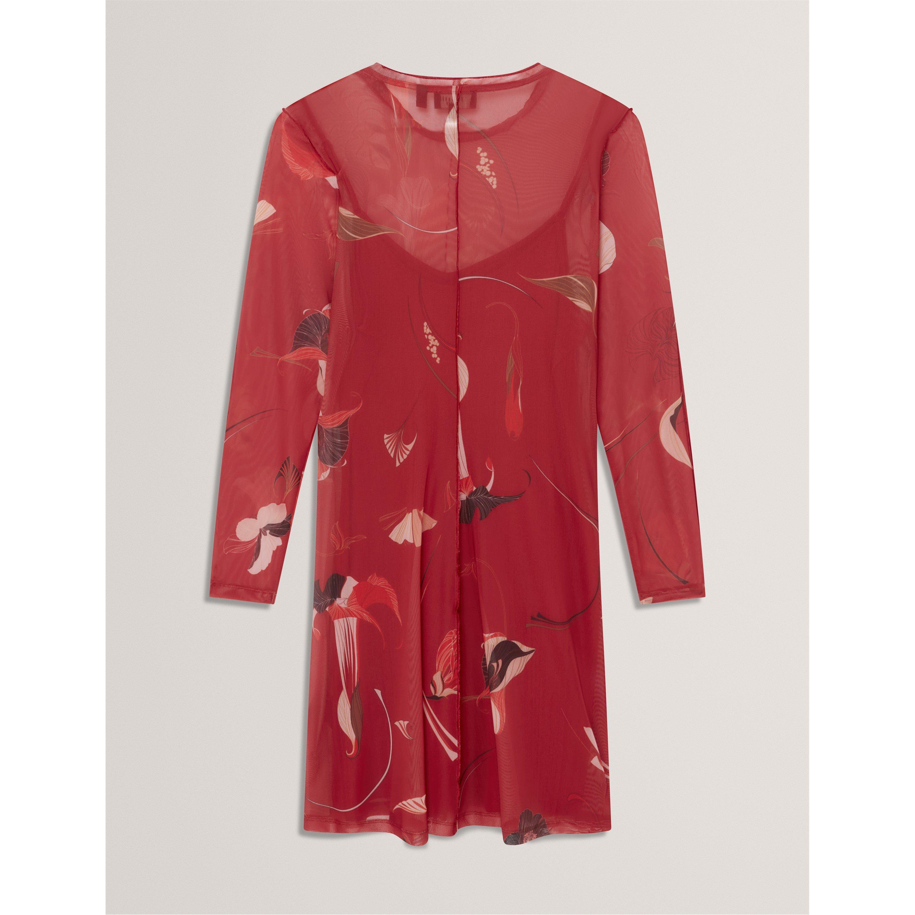 Red - Ted Baker - Women's Print Mini Dress - 2