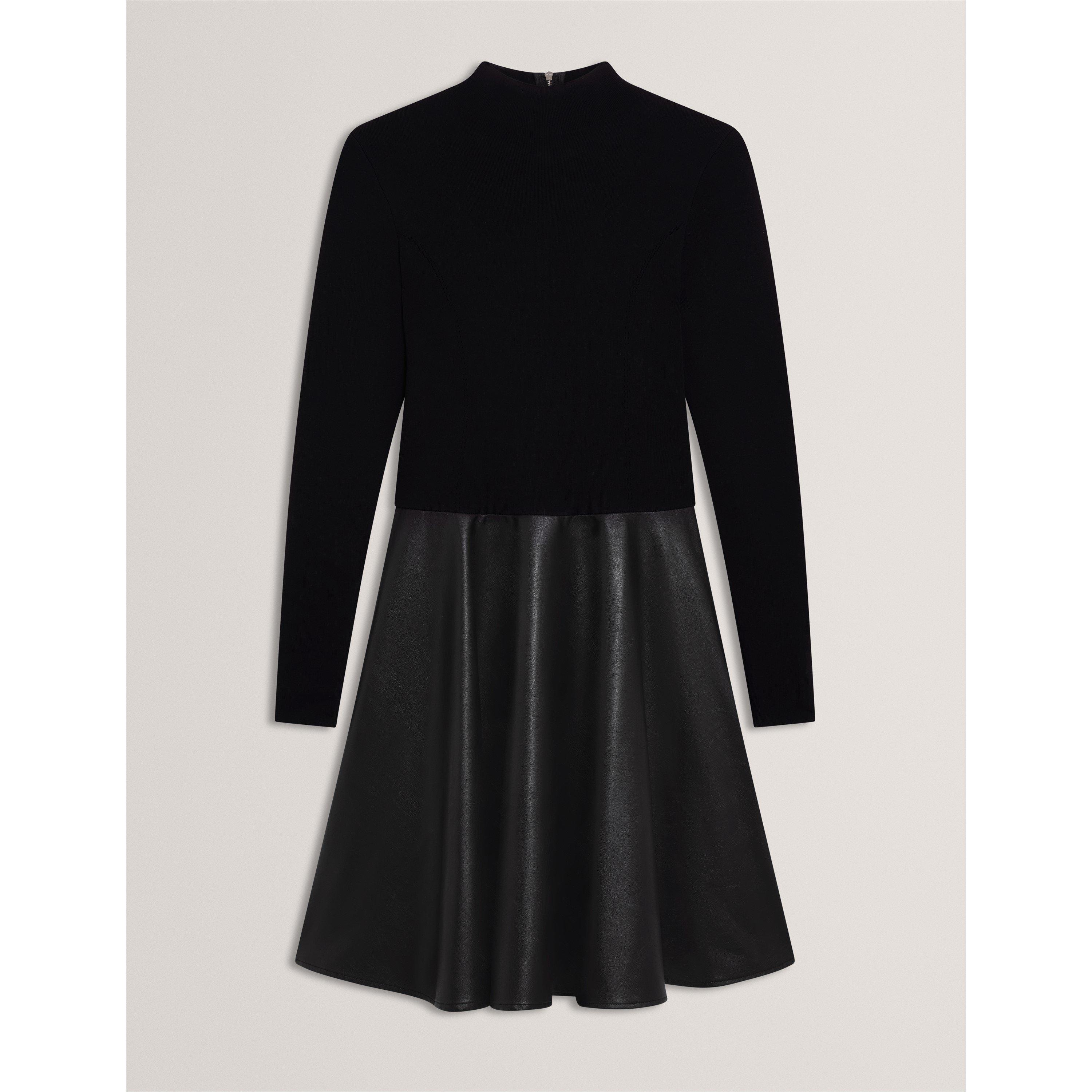 Ted Baker Women's Faux Midi A-Line Dress - Black - 10 (S)